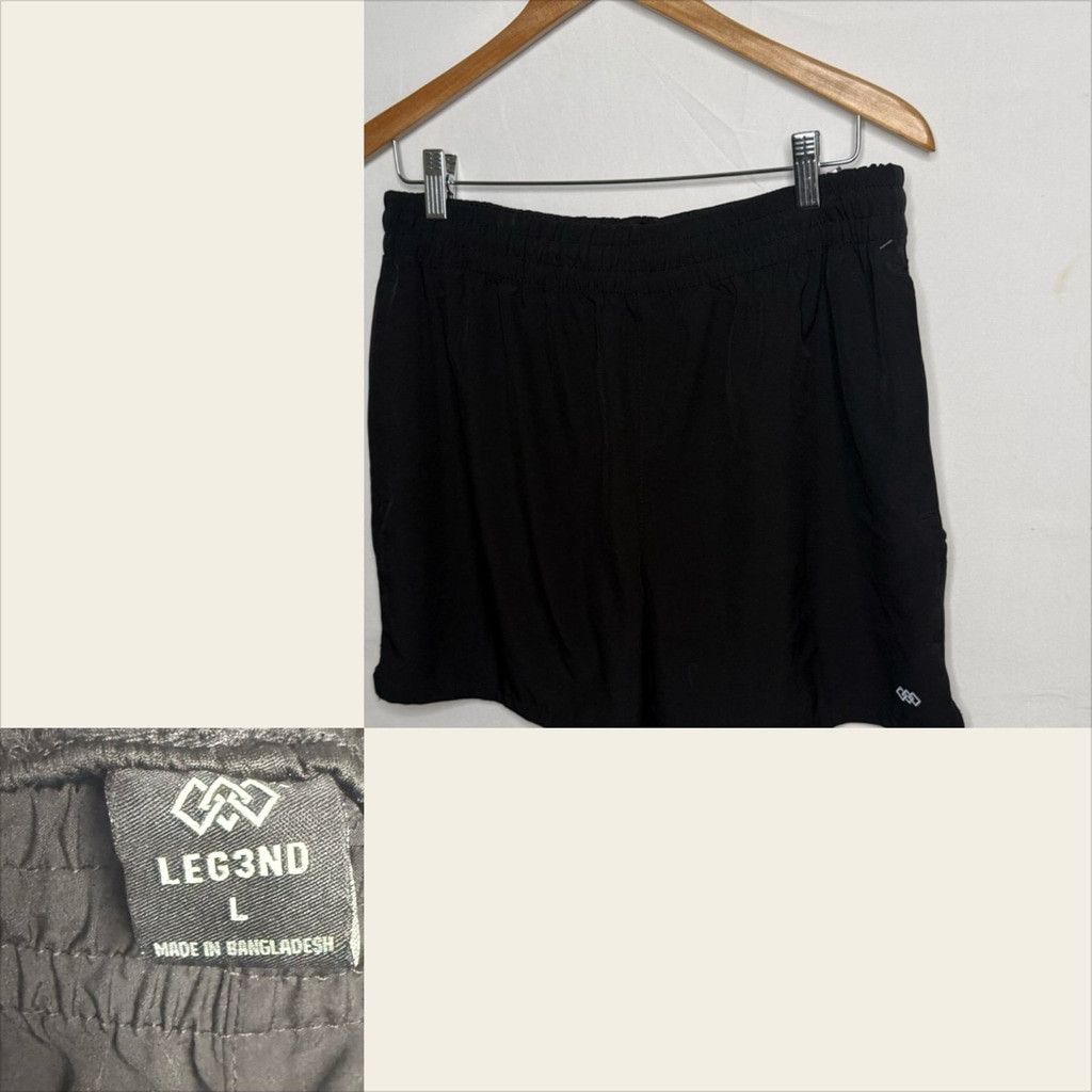 The Unbranded Brand Men’s LEG3ND black workout training gym shorts sz Large Size US 36 / EU 52 - 1 Thumbnail