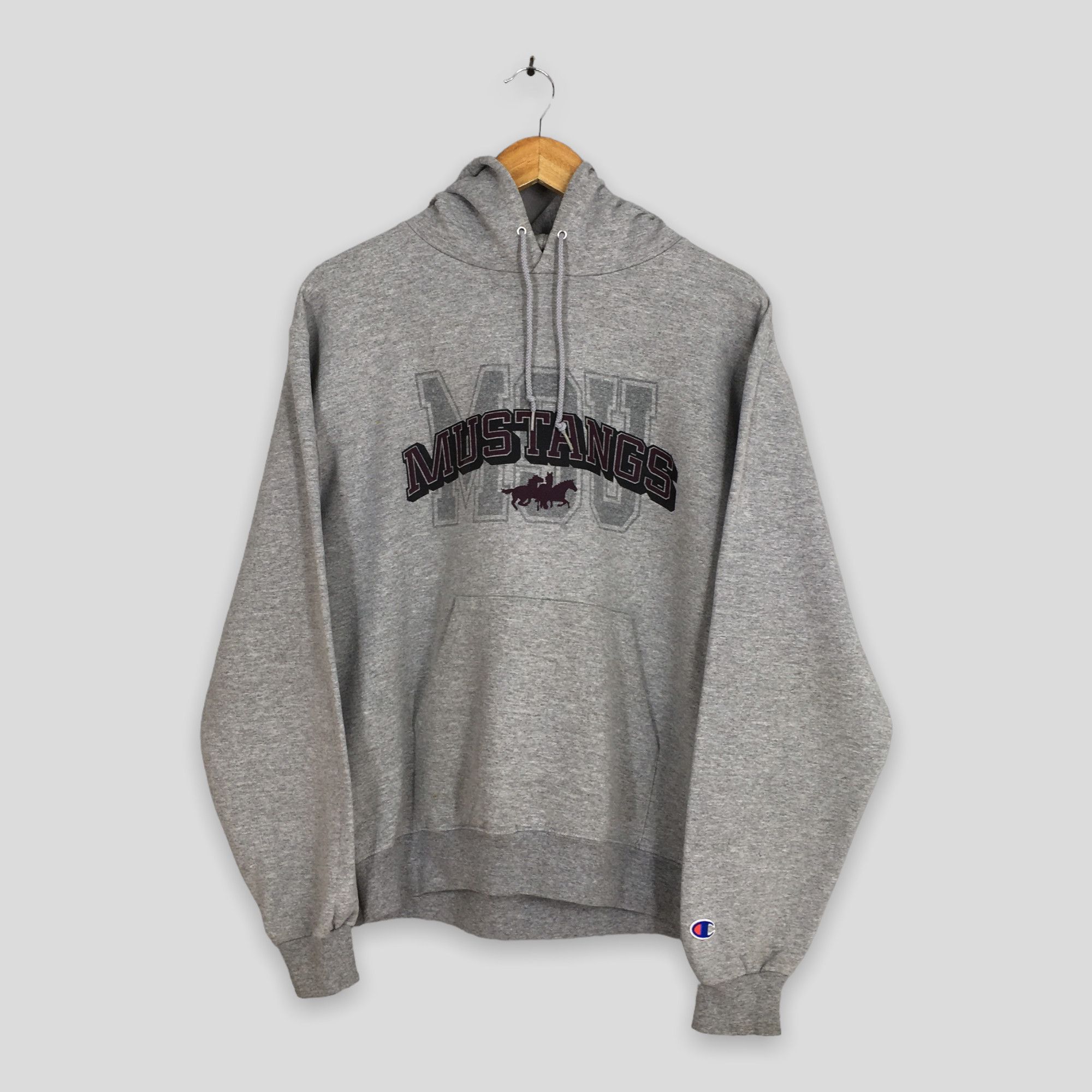 Champion × Vintage Vintage Msu Mustangs Ncaa Sweatshirt Medium Size US M / EU 48-50 / 2 - 1 Thumbnail