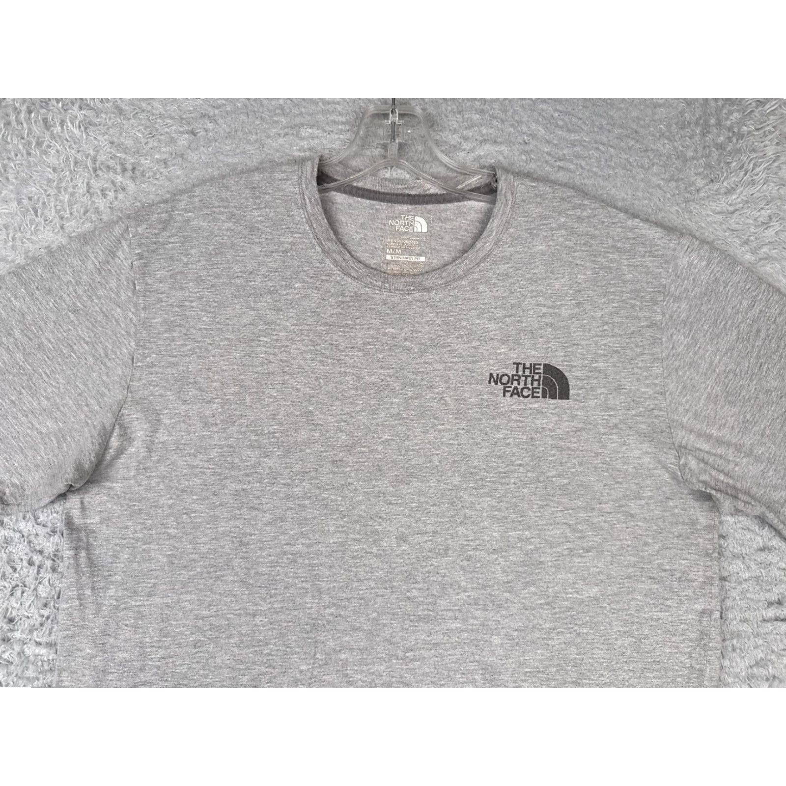 The North Face The North Face Shirt Men Medium Gray Short Sleeve Crew Neck Cotton Blend Size US M / EU 48-50 / 2 - 4 Thumbnail