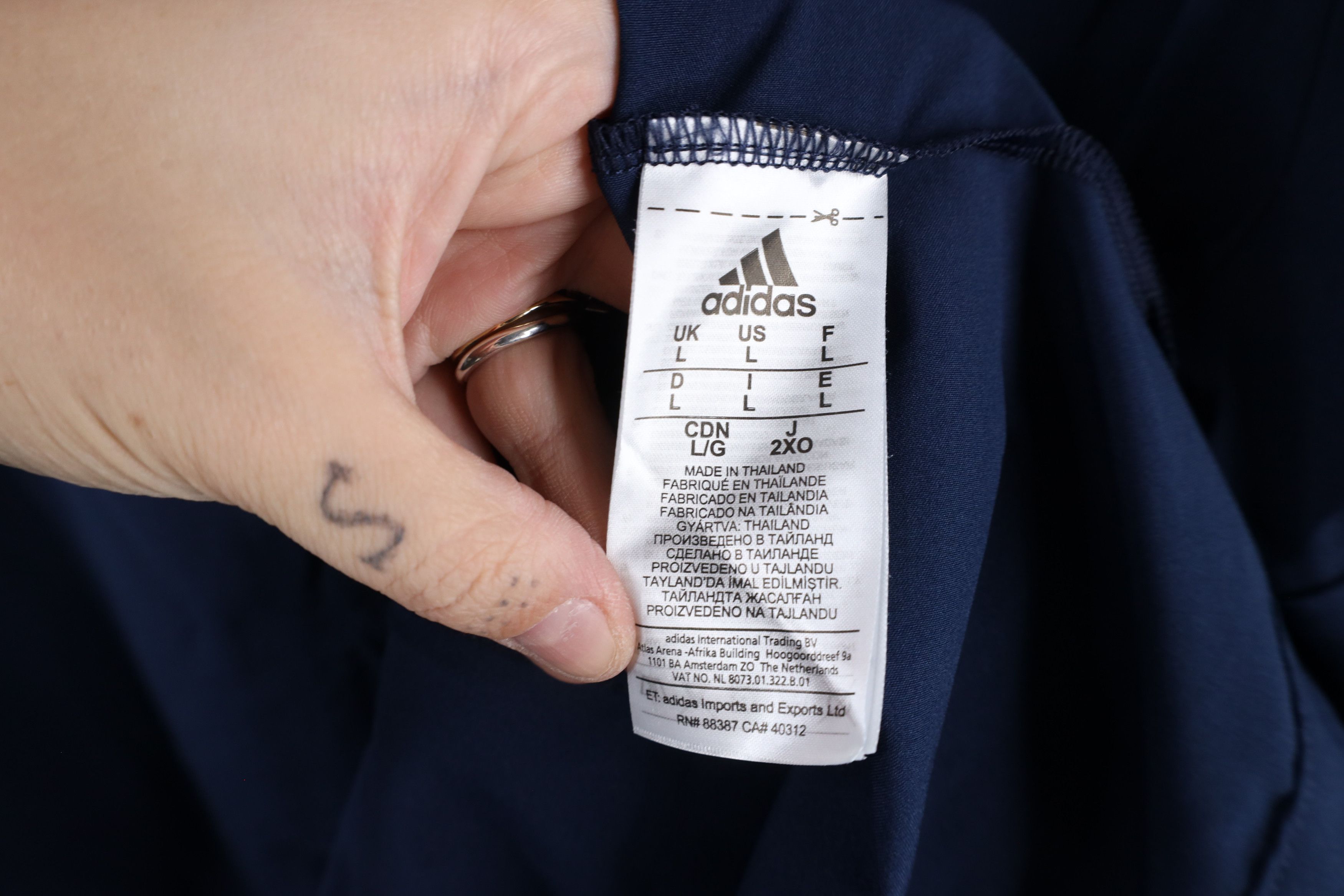 Adidas × Vintage Adidas University of Akron Baseball Half Zip Jacket Blue Size US L / EU 52-54 / 3 - 8 Thumbnail