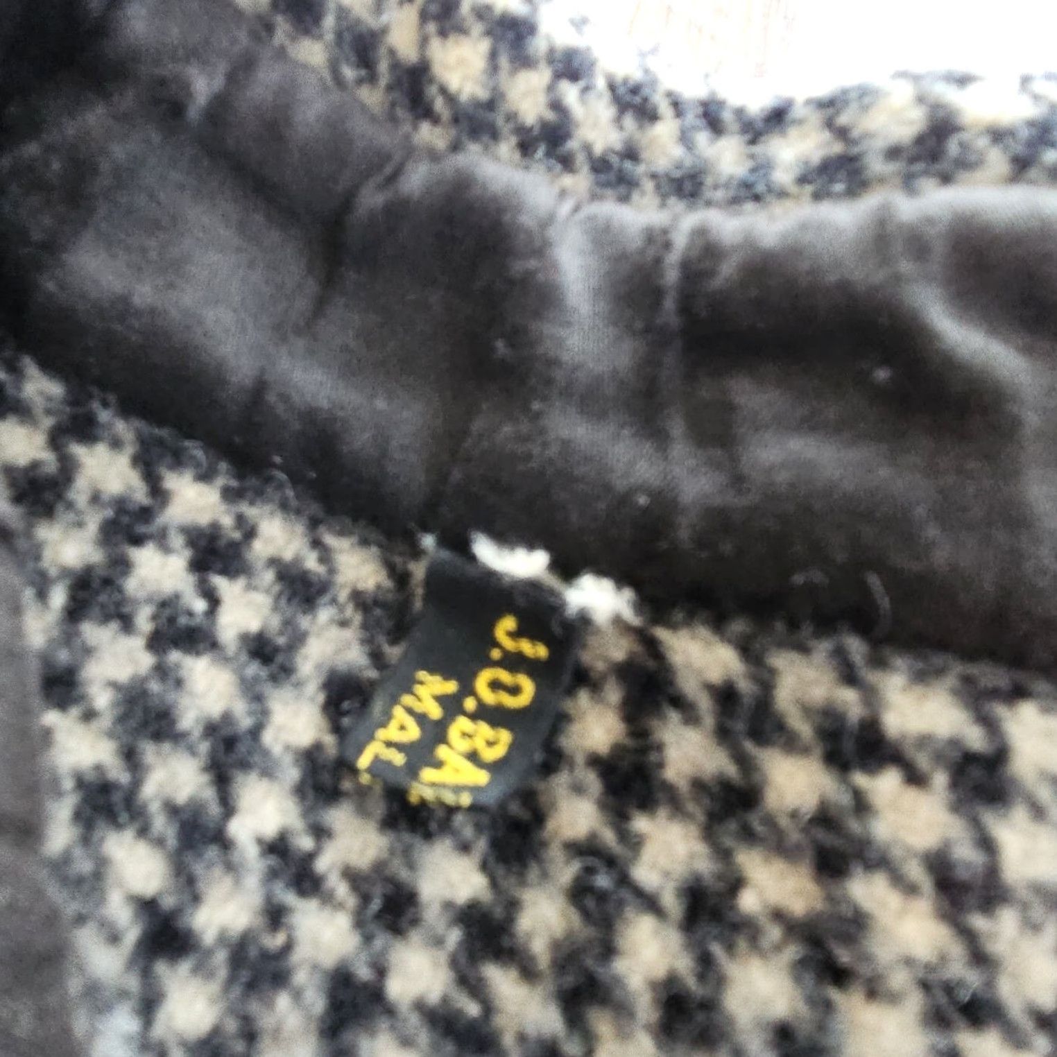 CO VINTAGE J.O. Ballard & CO Checkered Wool Mackinaw Malone Gray Black Jacket Shirt? Size US M / EU 48-50 / 2 - 4 Thumbnail