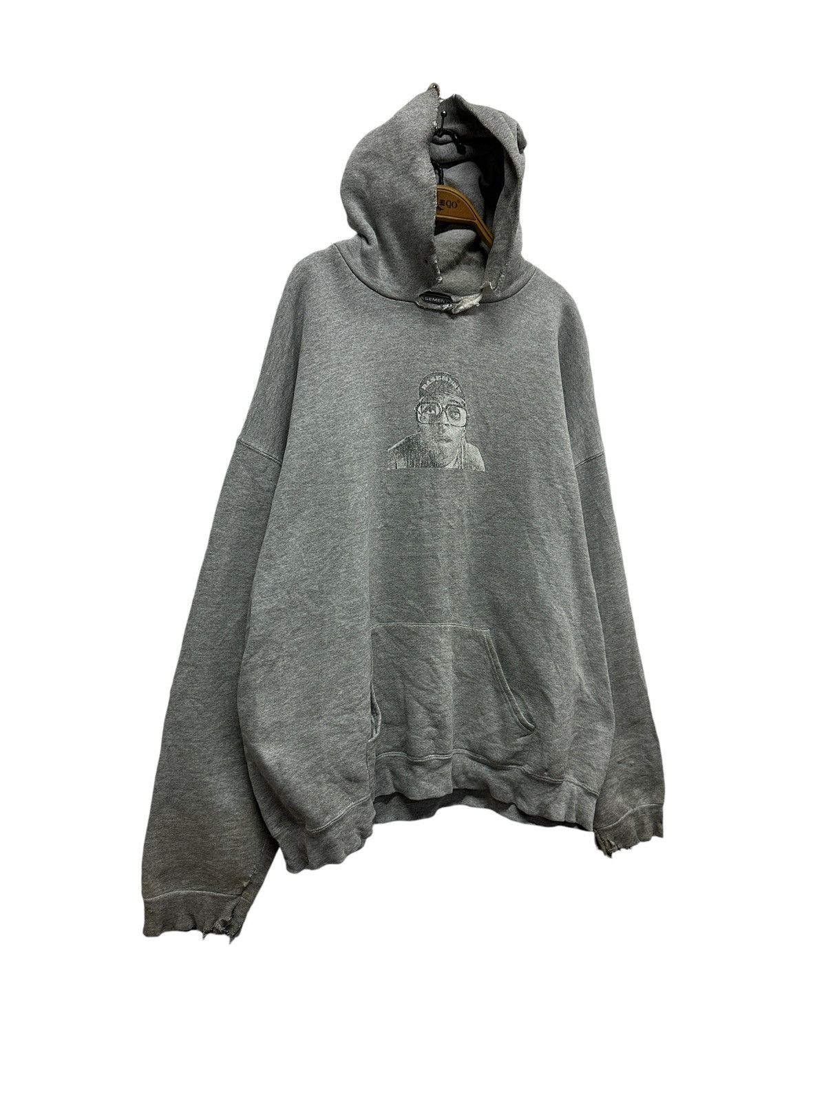 The Basement 💥Thrashed Vintage Basement Spike Lee Hoodie Size US XL / EU 56 / 4 - 2 Thumbnail