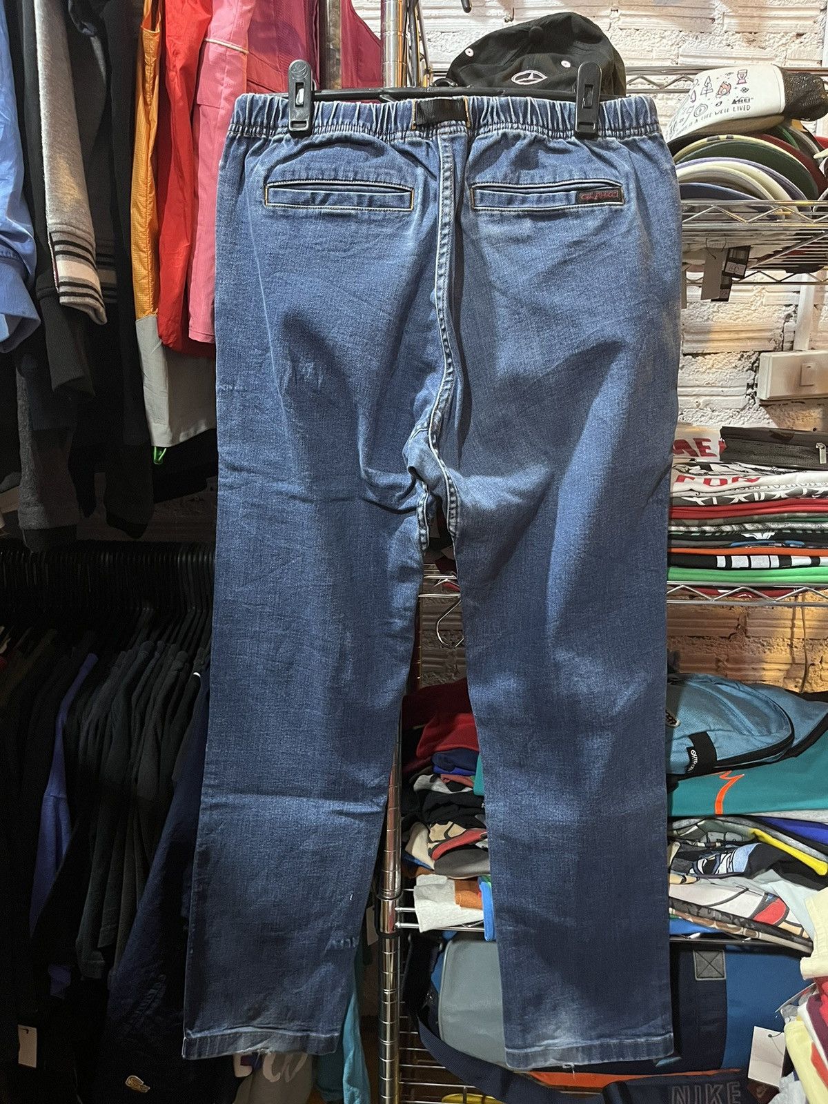Gramicci Gramicci Regular Straight Blue Denim Camping Pant Logo Size US 32 / EU 48 - 2 Thumbnail