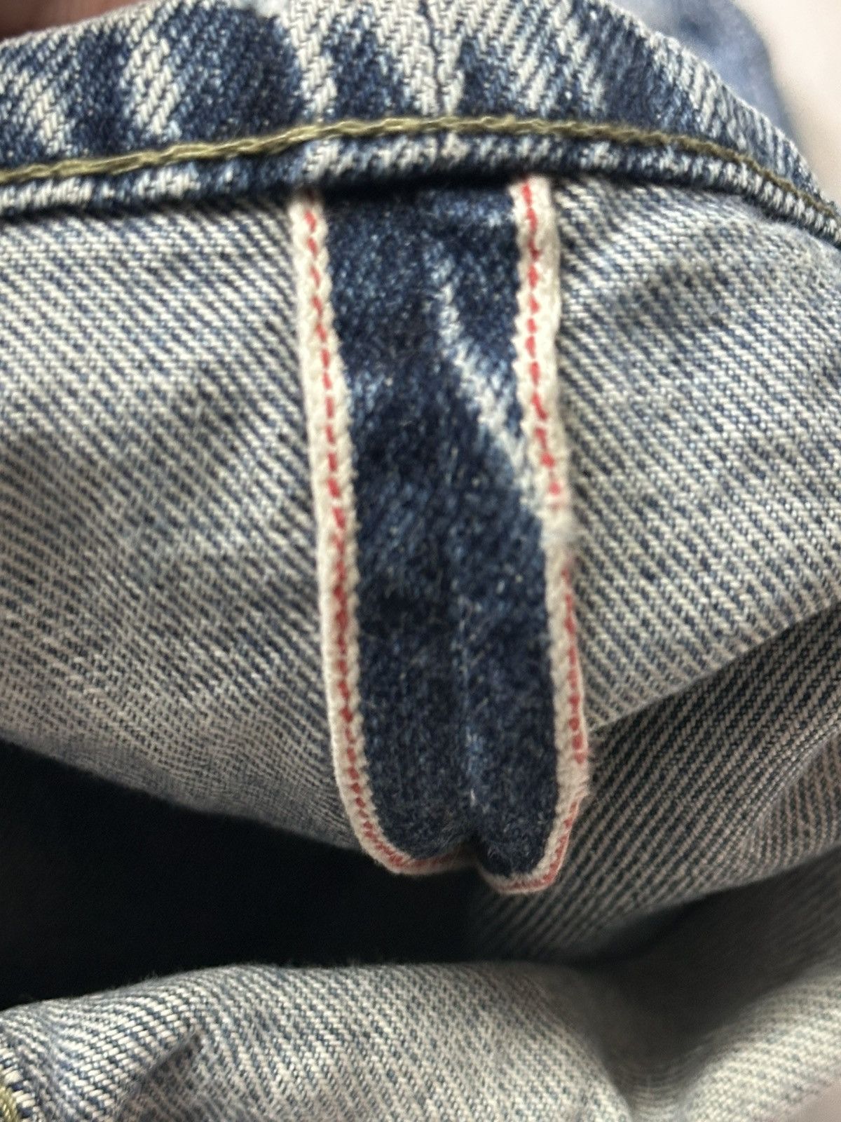 Japanese Brand Complete Finesse Japan Distressed Selvage Jeans With Faded Size US 33 - 12 Thumbnail