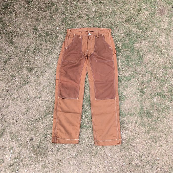 Levi's Rare design Levis 503 vintage double knee canvas pants | Grailed