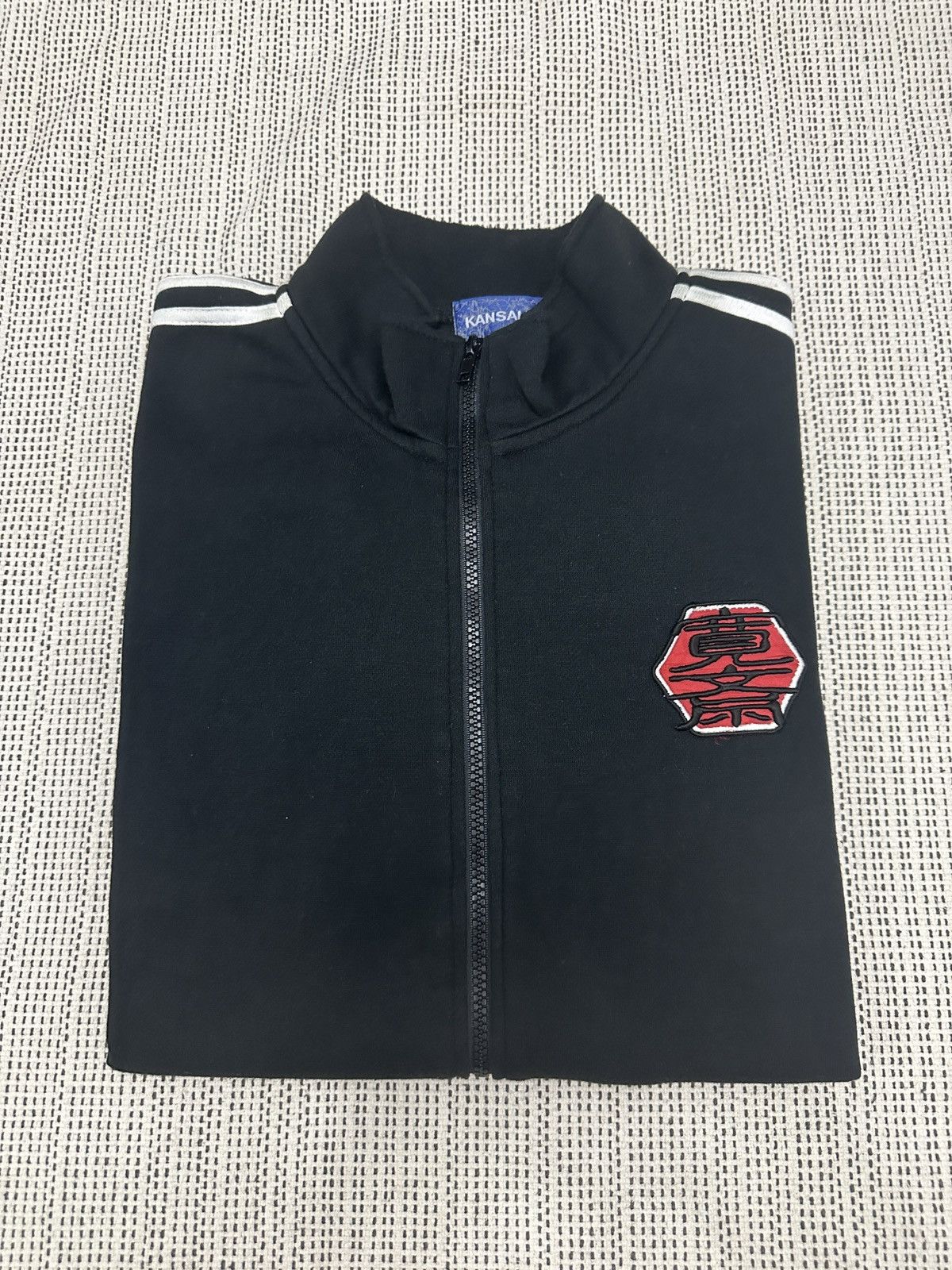 Kansai Yamamoto 🔥🔥🔥Vintage Kansai Yamamoto Big Logo Zipper Sweater Size US L / EU 52-54 / 3 - 3 Thumbnail