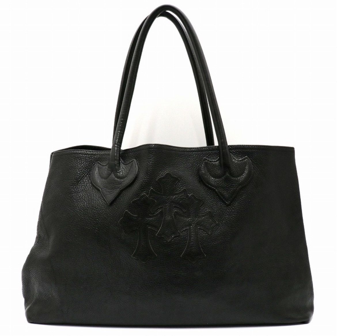 Chrome Hearts Chrome Hearts Cemetery Cross Patch Double Snap Tote Bag Size ONE SIZE - 1 Thumbnail