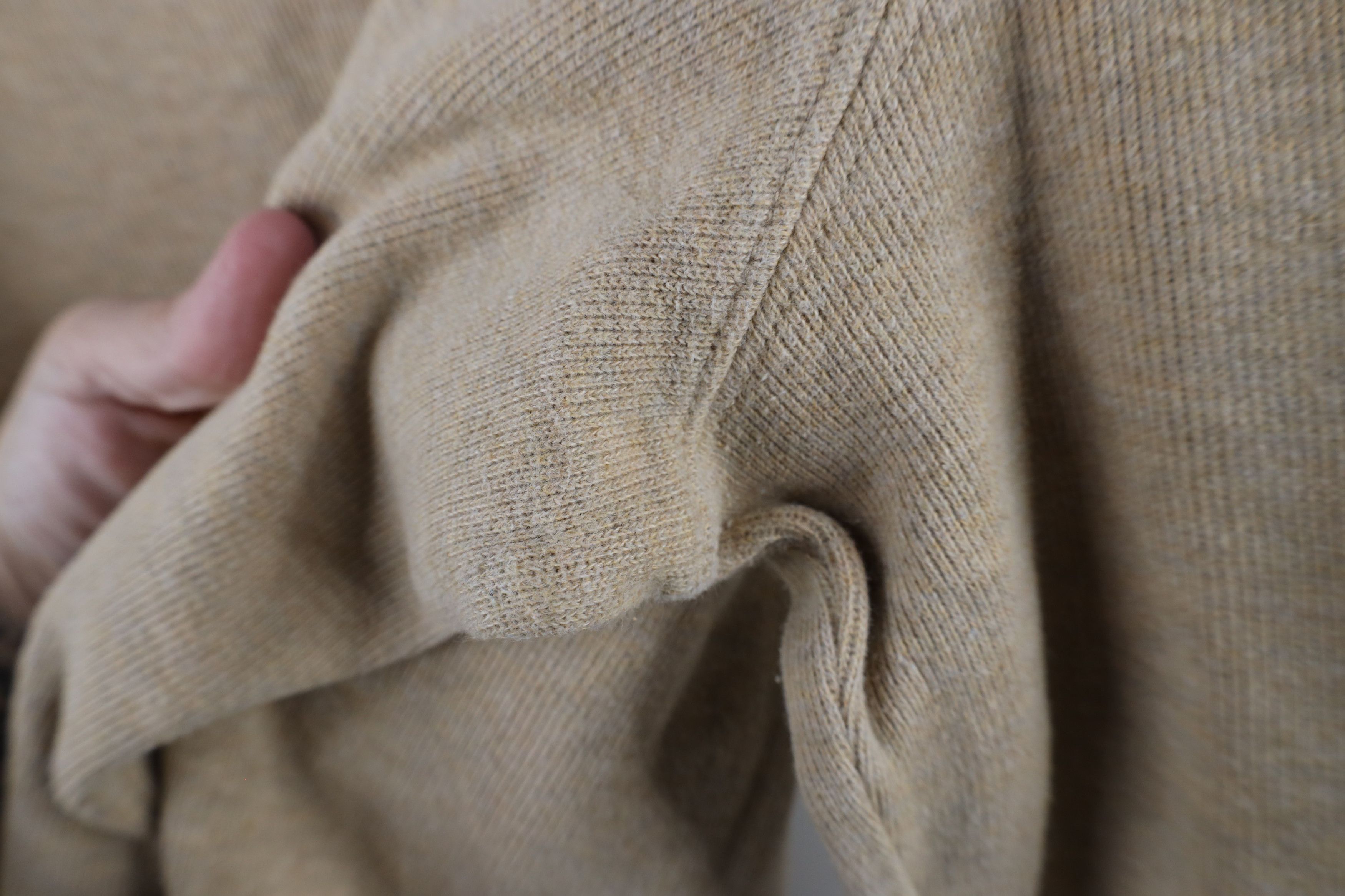 Ralph Lauren × Vintage Vintage Ralph Lauren Knit Half Zip Pullover Sweater Beige Size US XL / EU 56 / 4 - 9 Thumbnail