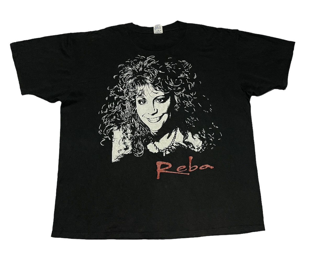 image of Rap Tees x Vintage Reba American Singer/actress Back Hit Tee Oversize in Black, Men's (Size 2XL)