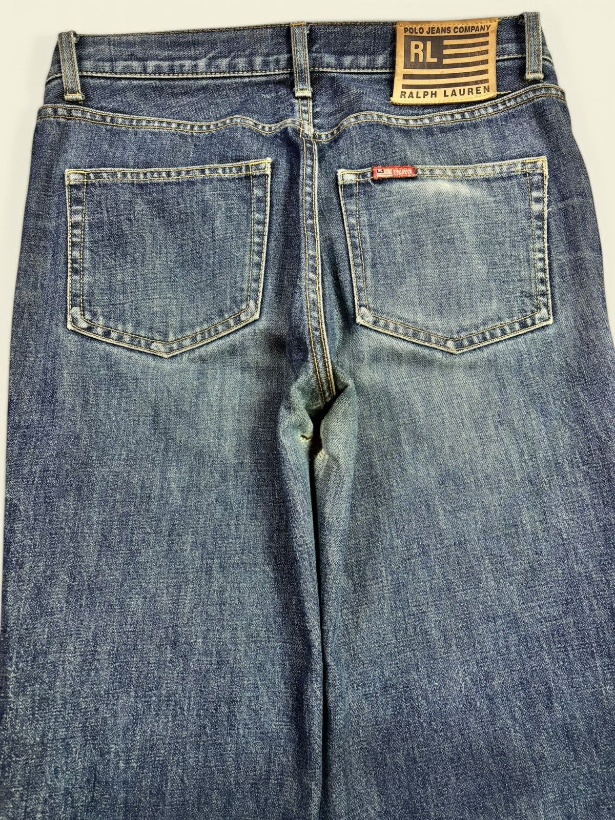 RRL Ralph Lauren 90s RL Ralph Lauren Japan Faded Loose Fit Jeans Size US 30 / EU 46 - 8 Thumbnail