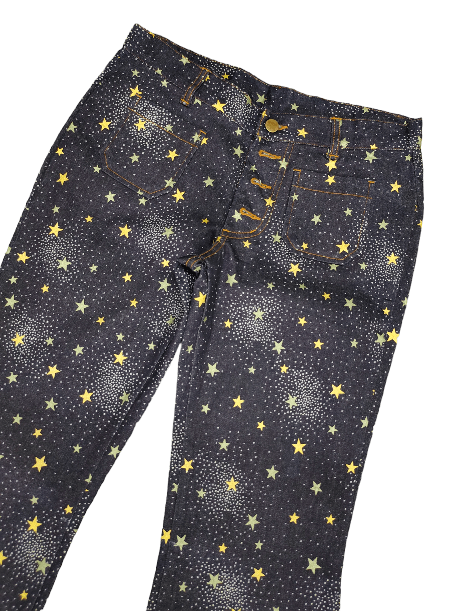 Hysteric Glamour Flare Jeans Stars Galaxy Denim Low Rise Bootcut Bellbottom Size US 30 / EU 46 - 4 Thumbnail