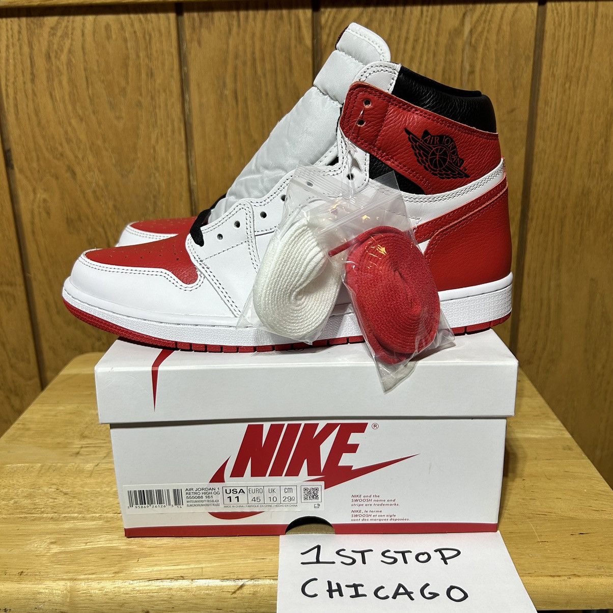 Designer × Jordan Brand × Nike Nike Air Jordan 1 Retro High Shoe Mens 11 Heritage NEW Size US 11 / EU 44 - 8 Thumbnail