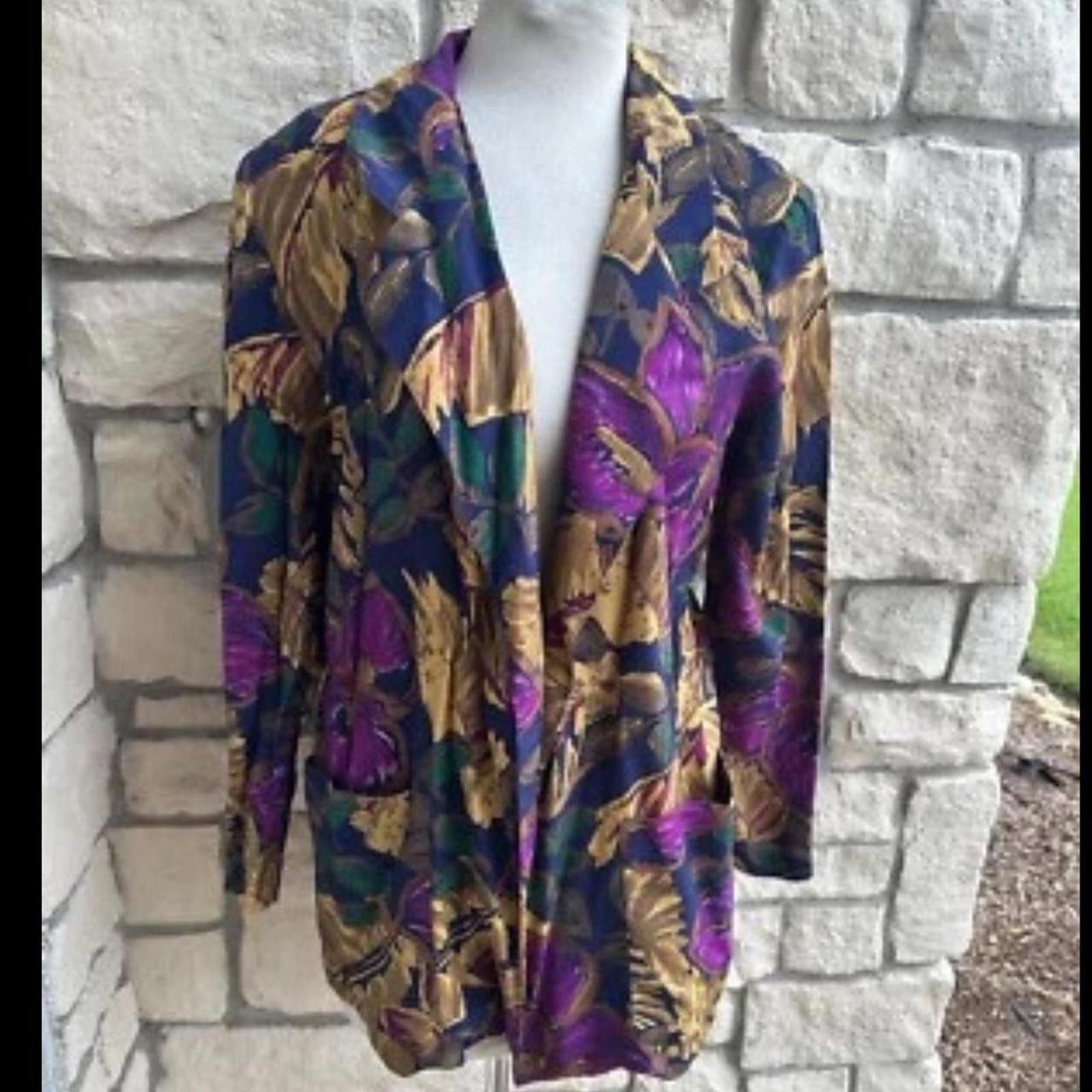 Other vintage 80s floral blazer #floraljacket Size S / US 4 / IT 40 - 3 Thumbnail