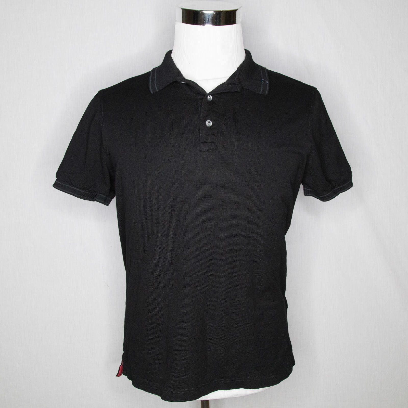 Salvatore Ferragamo Men’s Salvatore Ferragamo Black Polo Shirt Sz Small Size US S / EU 44-46 / 1 - 1 Thumbnail