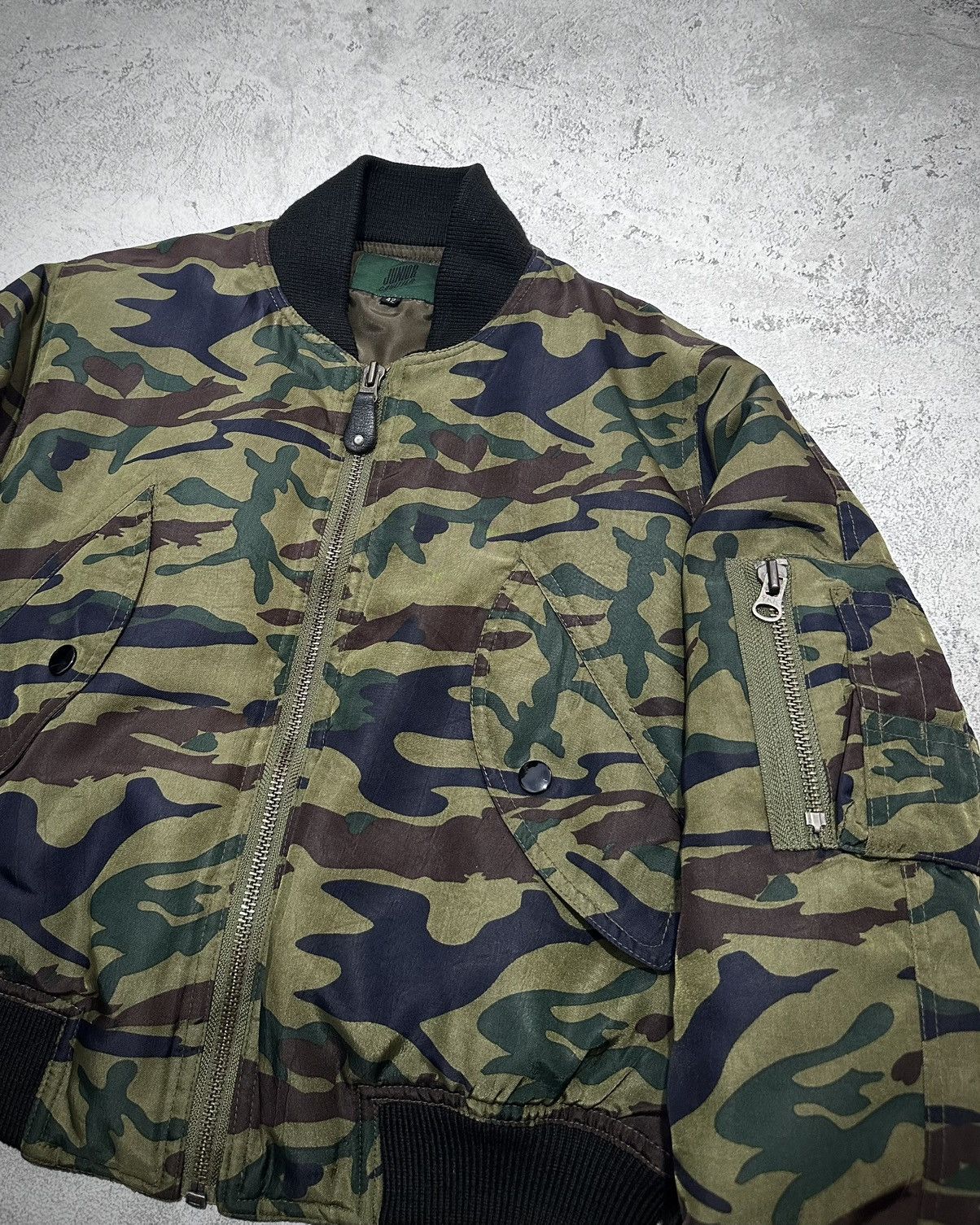 Jean Paul Gaultier Jean Paul Gaultier Heart Camo Bomber Jacket Size US XS / EU 42 / 0 - 2 Thumbnail