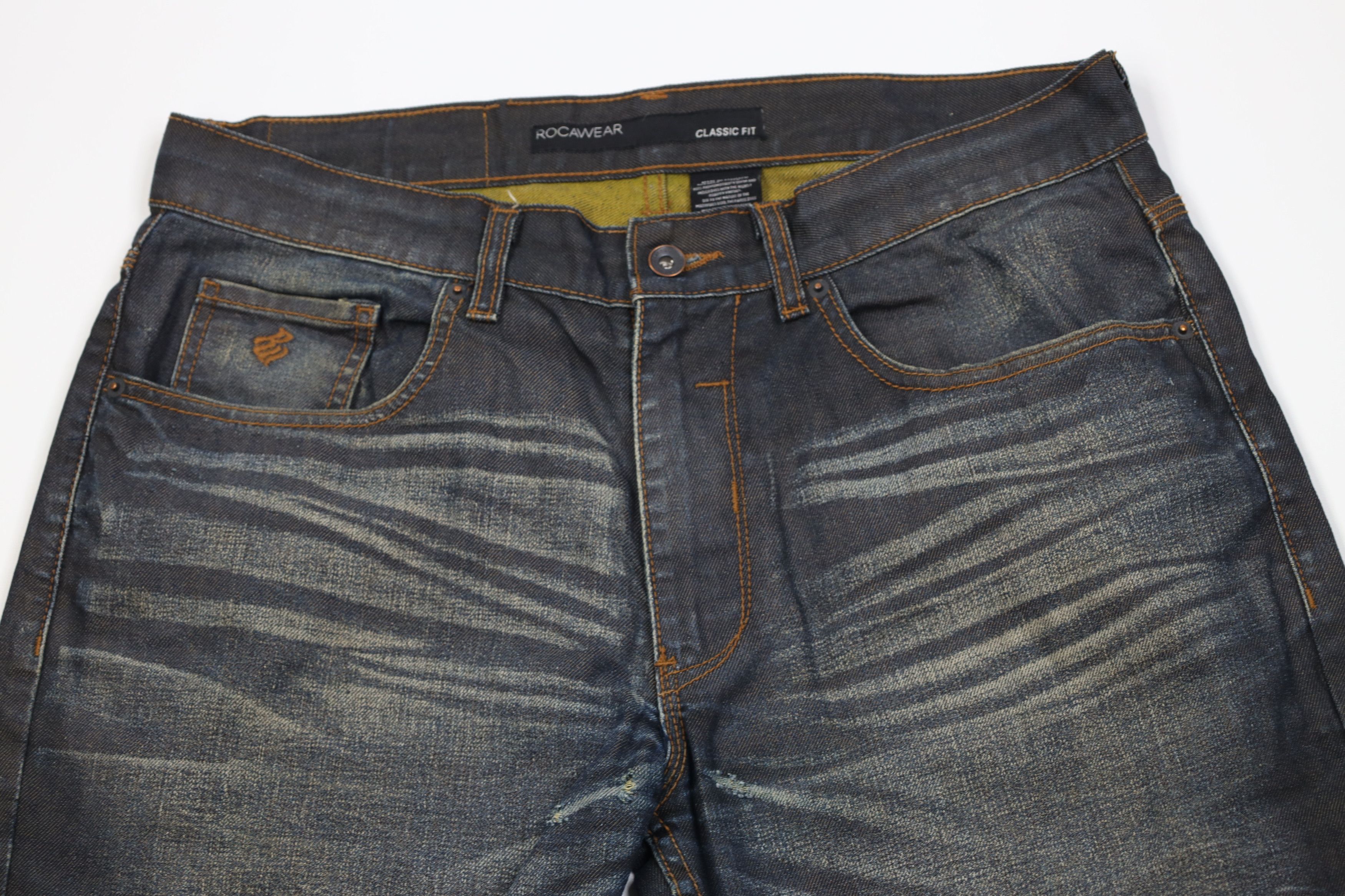 Rocawear Vintage Y2K Rocawear Baggy Wide Leg Denim Jeans Indigo Size US 34 / EU 50 - 2 Thumbnail