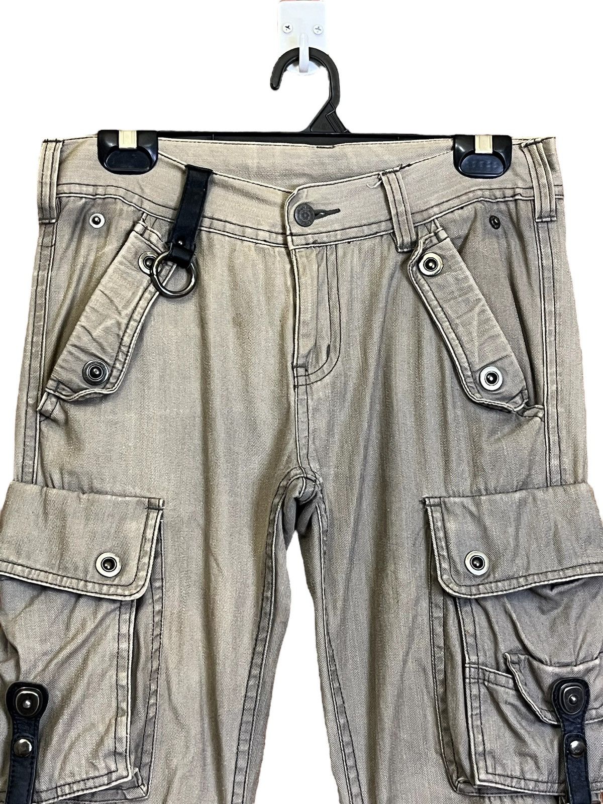Tornado Mart SICK🔥VINTAGE TORNADO MART JAPAN BONDAGE STRAP FLARE PANT Size US 30 / EU 46 - 3 Thumbnail