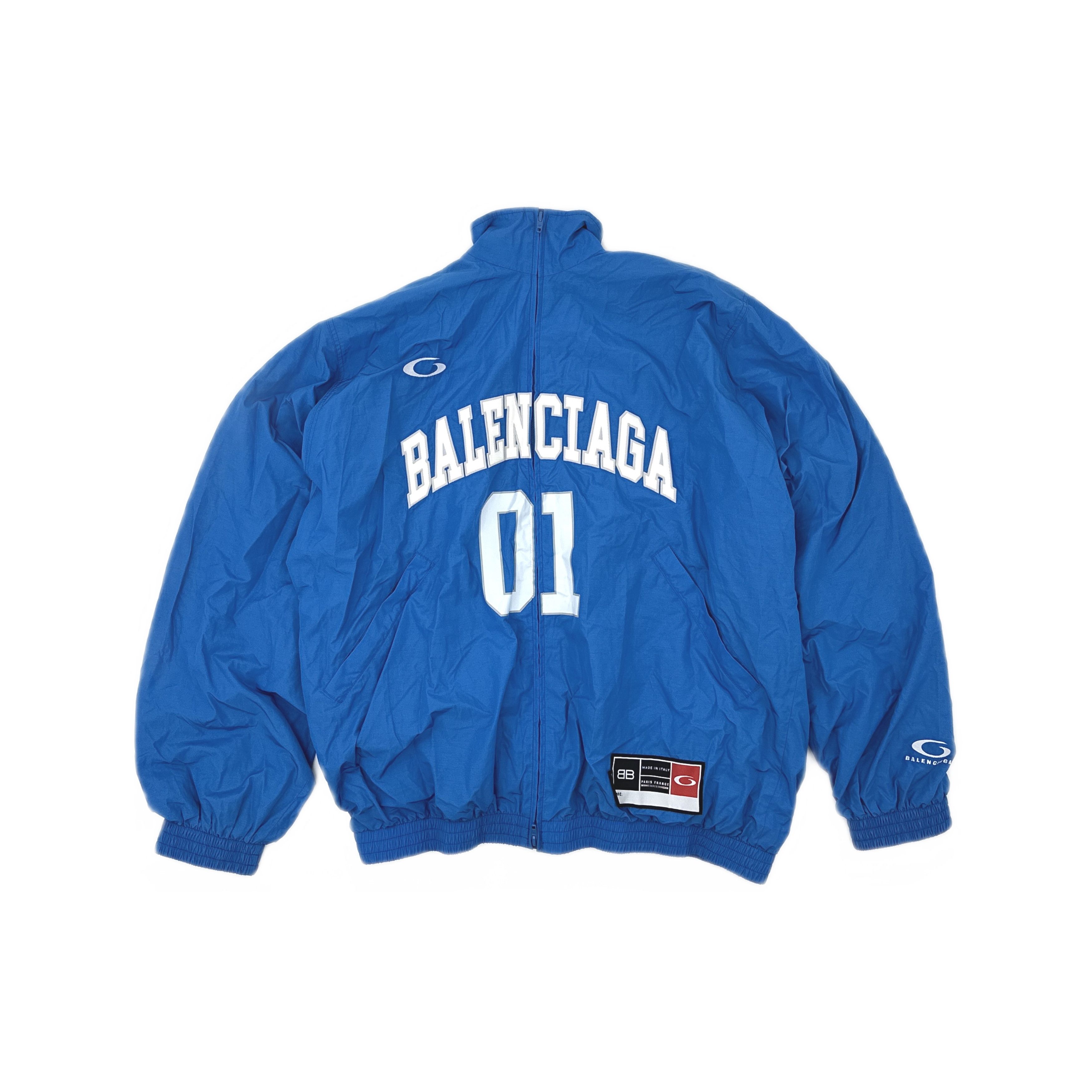 Balenciaga Balenciaga 01 Embroidered Zip Jacket Blue Size XS Size US XS / EU 42 / 0 - 1 Thumbnail