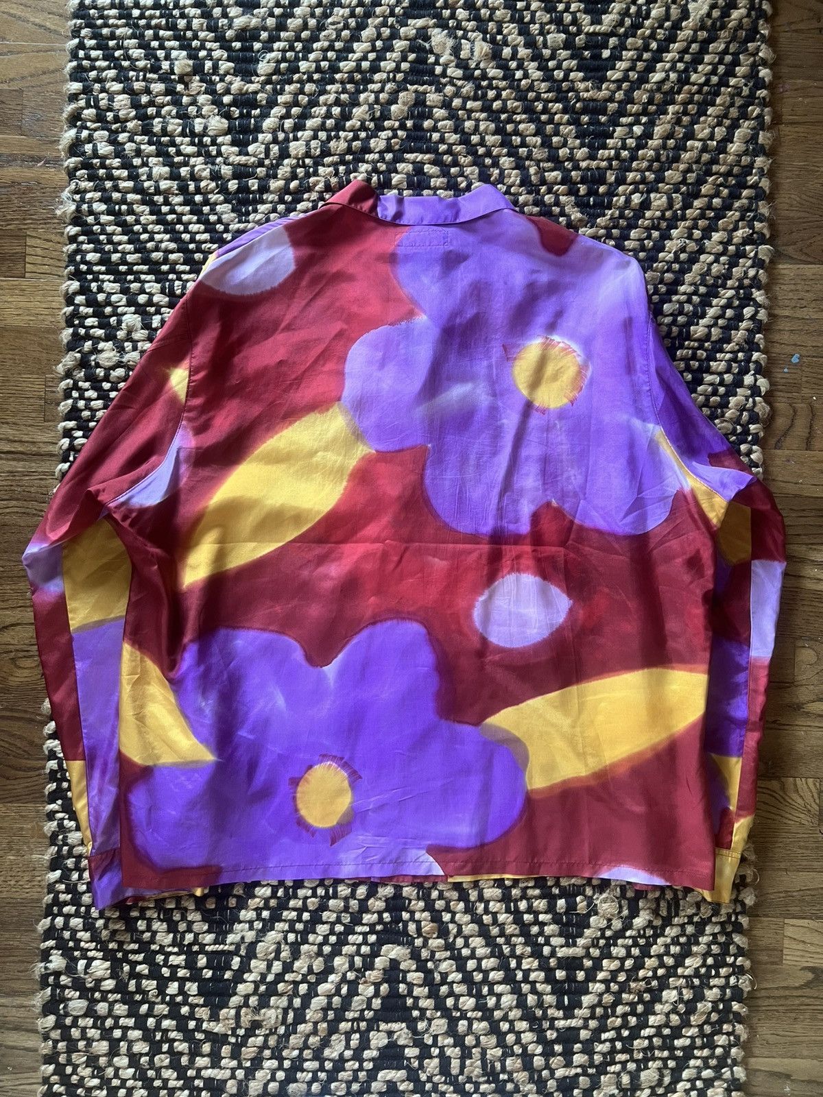 Yohji Yamamoto Yohji Yamamoto Pour Homme SS91 Abstract Floral Button Up Size US M / EU 48-50 / 2 - 2 Thumbnail