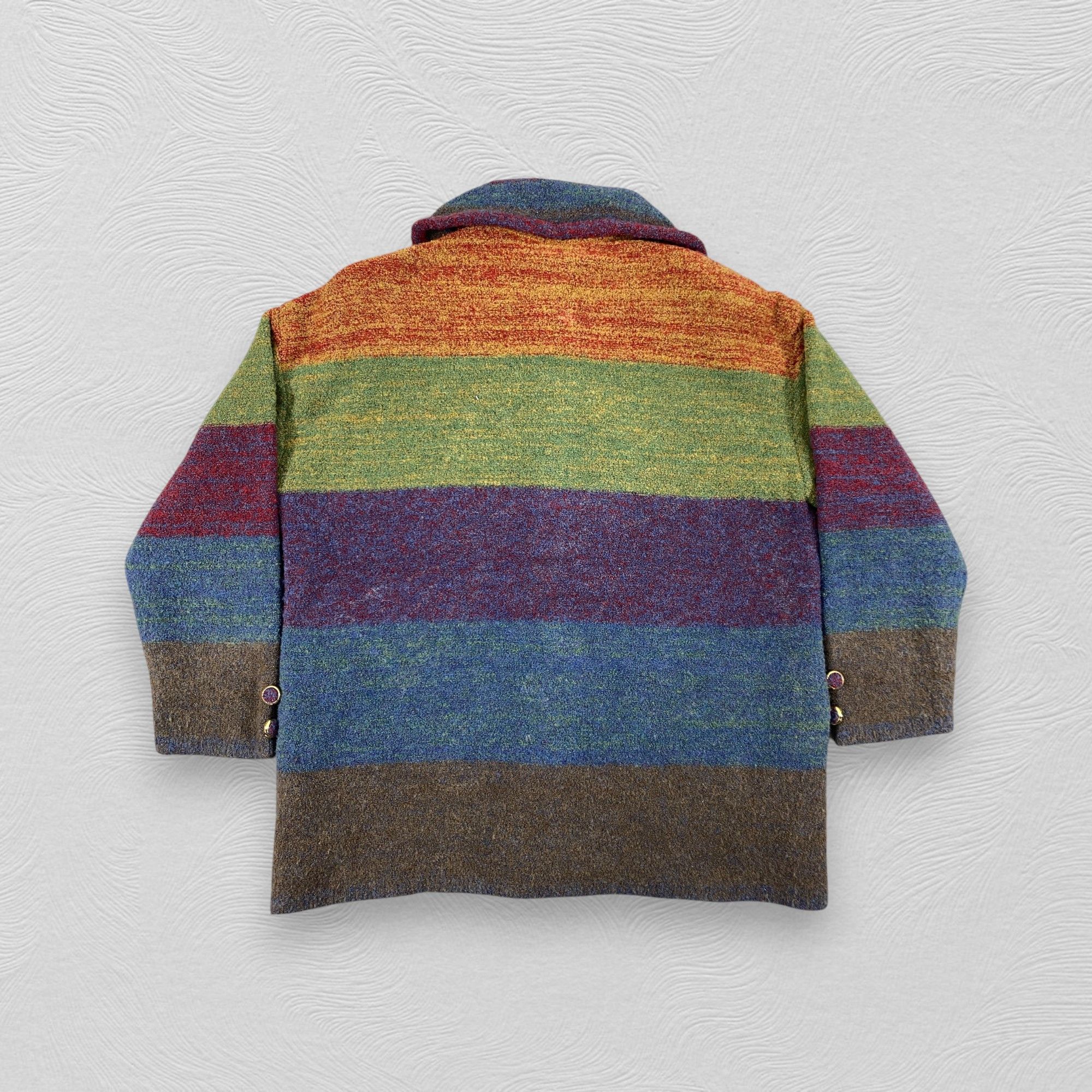 Japanese Brand Vintage Japanese Saint Joie Colourful Wool Jacket -J267 Size US M / EU 48-50 / 2 - 2 Thumbnail