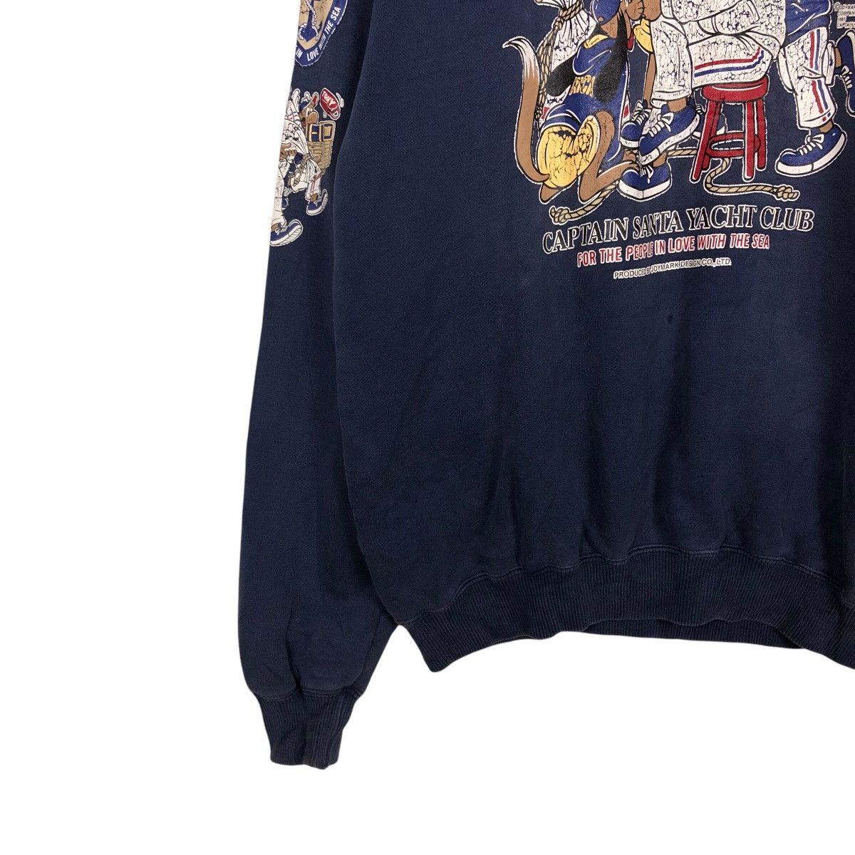 Cartoon Network × Japanese Brand × Vintage 📌Vintage Sweatshirt Captain Santa Big Logo Overprint Size US L / EU 52-54 / 3 - 5 Thumbnail
