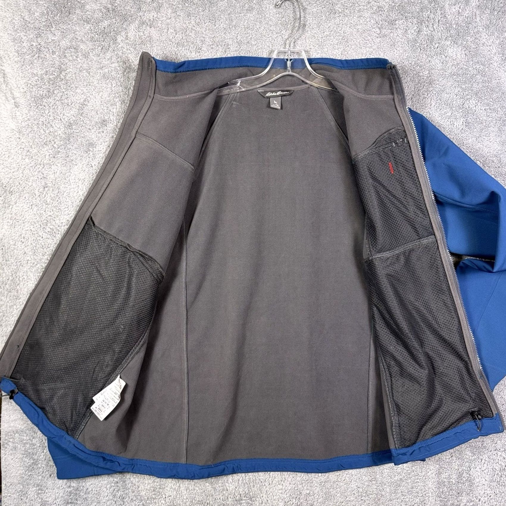 Eddie Bauer Eddie Bauer Jacket Mens XLT XL Tall Blue Softshell Full Zip Fleece Lined Tech Windbreaker Outdoor Hiking Size US XL / EU 56 / 4 - 7 Thumbnail