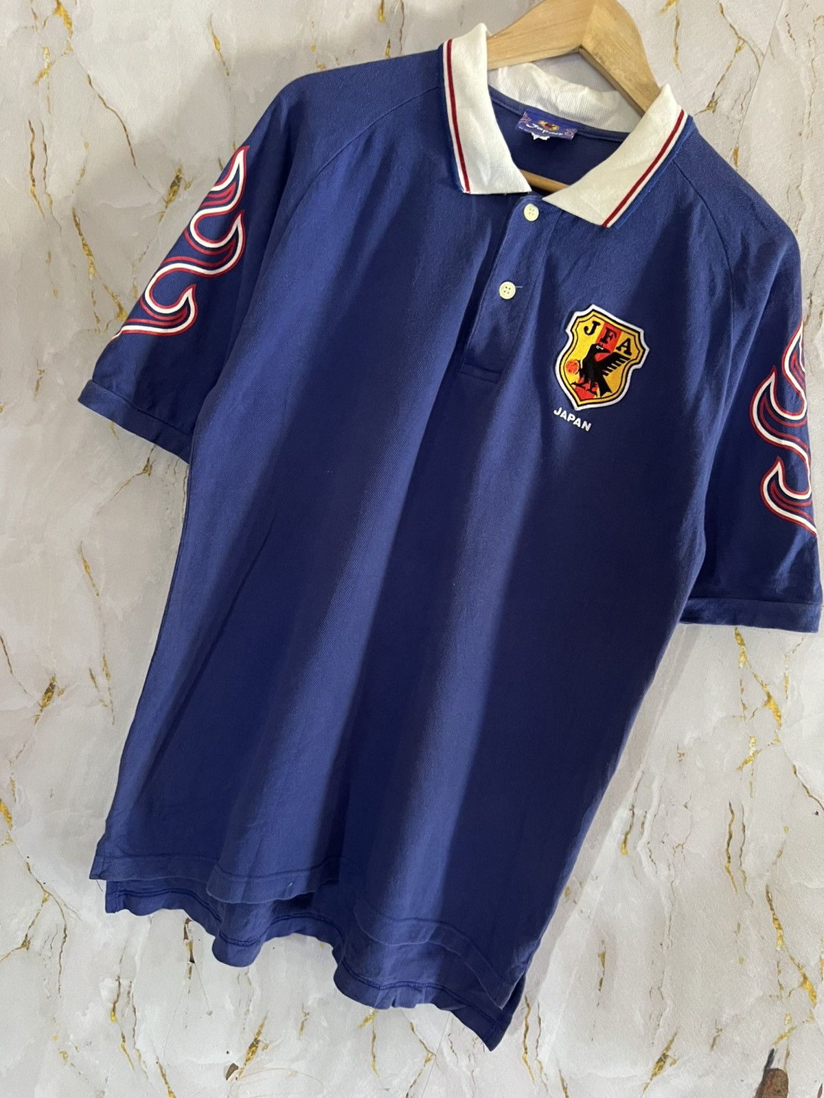 Vintage Vintage Japan JFA 1996 Football TShirt Rare 90s Jersey Size US L / EU 52-54 / 3 - 5 Thumbnail