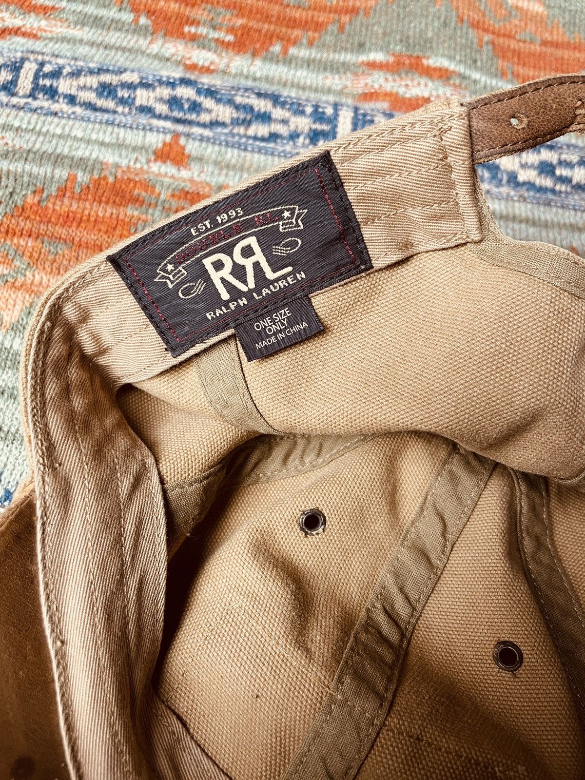RRL Ralph Lauren RRL Ralph Lauren Rare Leather Baseball Hat cap Size ONE SIZE - 12 Thumbnail
