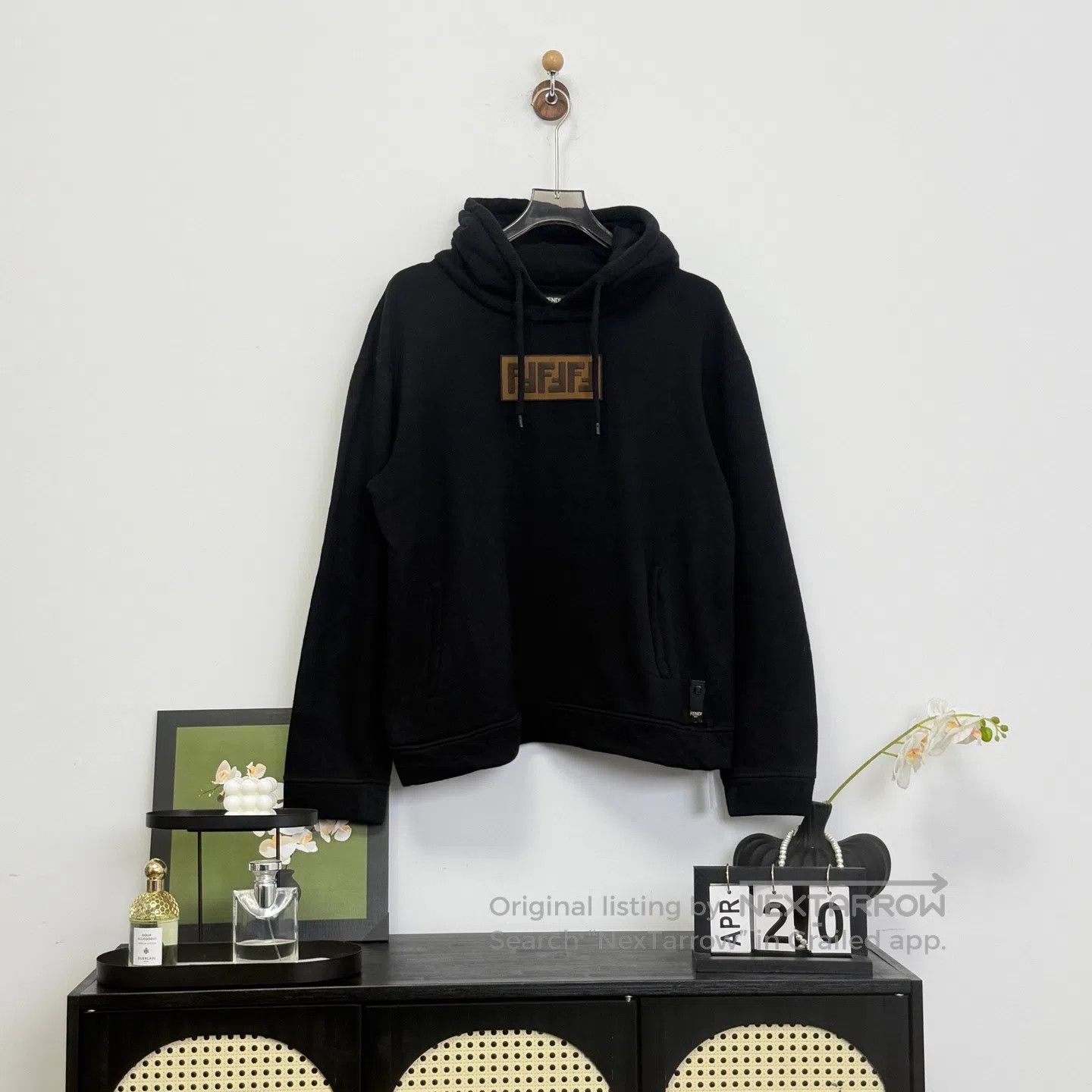 Fendi FENDI Cashmere Blend Monogram Logo Hoodie| Size US M / EU 48-50 / 2 - 1 Thumbnail
