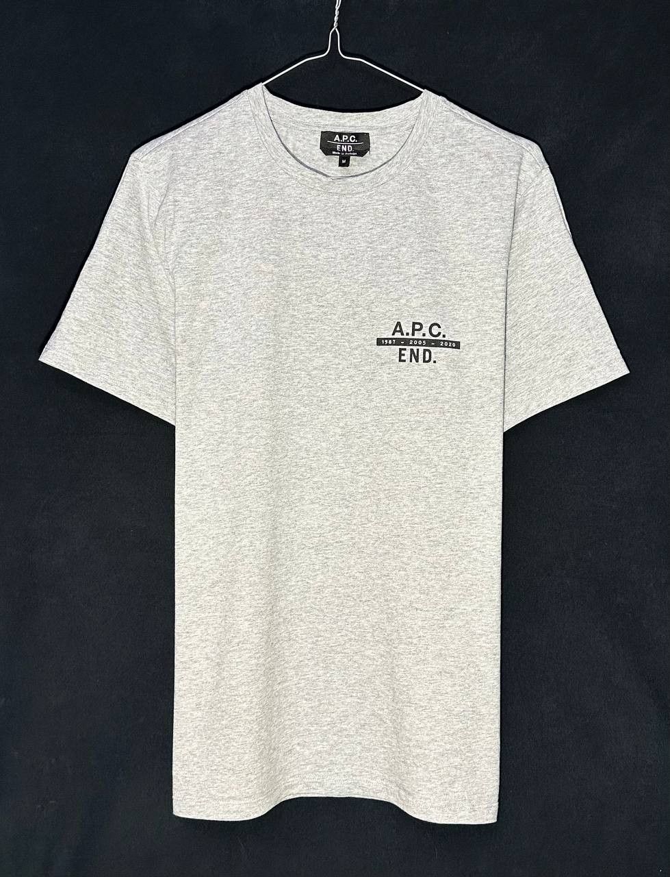 A.P.C. × END. A.P.C. 1987 - 2005 - 2020 END Logo Tee Grey t Shirt Size US M / EU 48-50 / 2 - 1 Thumbnail