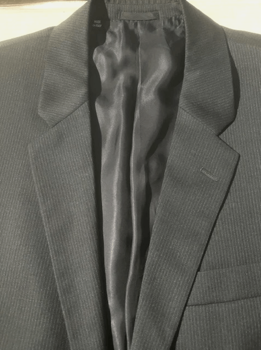 Helmut Lang HELMUT LANG Archival Grey Mini Stripe Wool Blazer Jacket Size 42R - 4 Thumbnail