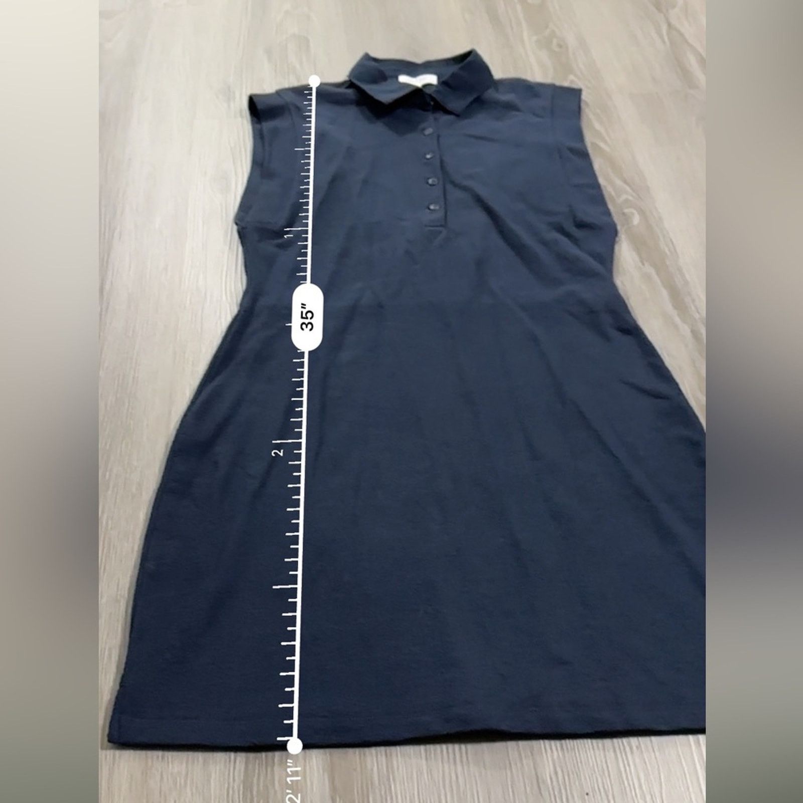Rag & Bone Rag & Bone Mckenna Polo Navy Blue Sleeveless Mini Dress Sz L Size L / US 10 / IT 46 - 9 Thumbnail
