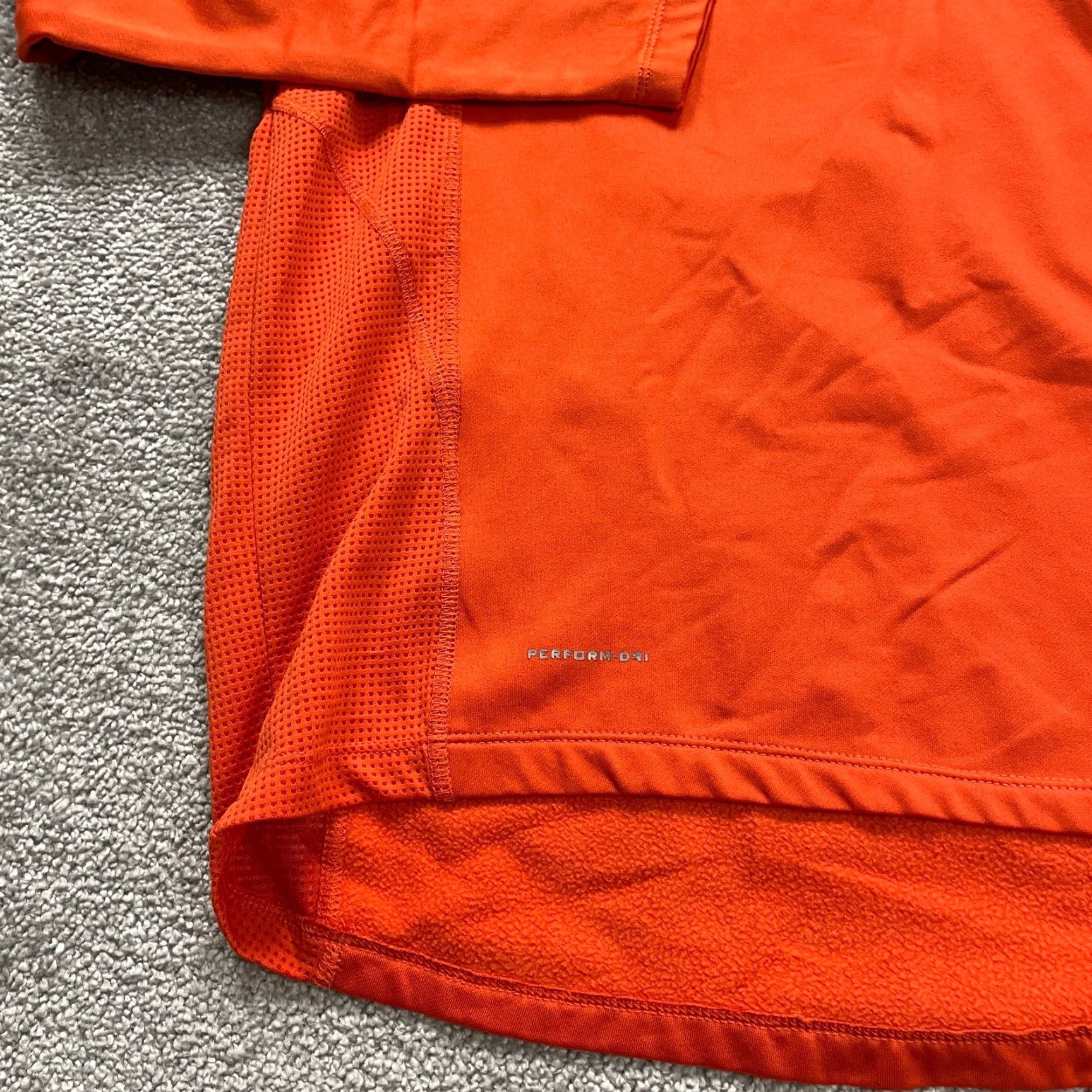 Pro Player Pro Player Perform Dri Jacket Mens M Orange 1/4 Zip Breathable Outdoor Activewear Shirt (Note: adjust to one-word category) Size US M / EU 48-50 / 2 - 6 Thumbnail