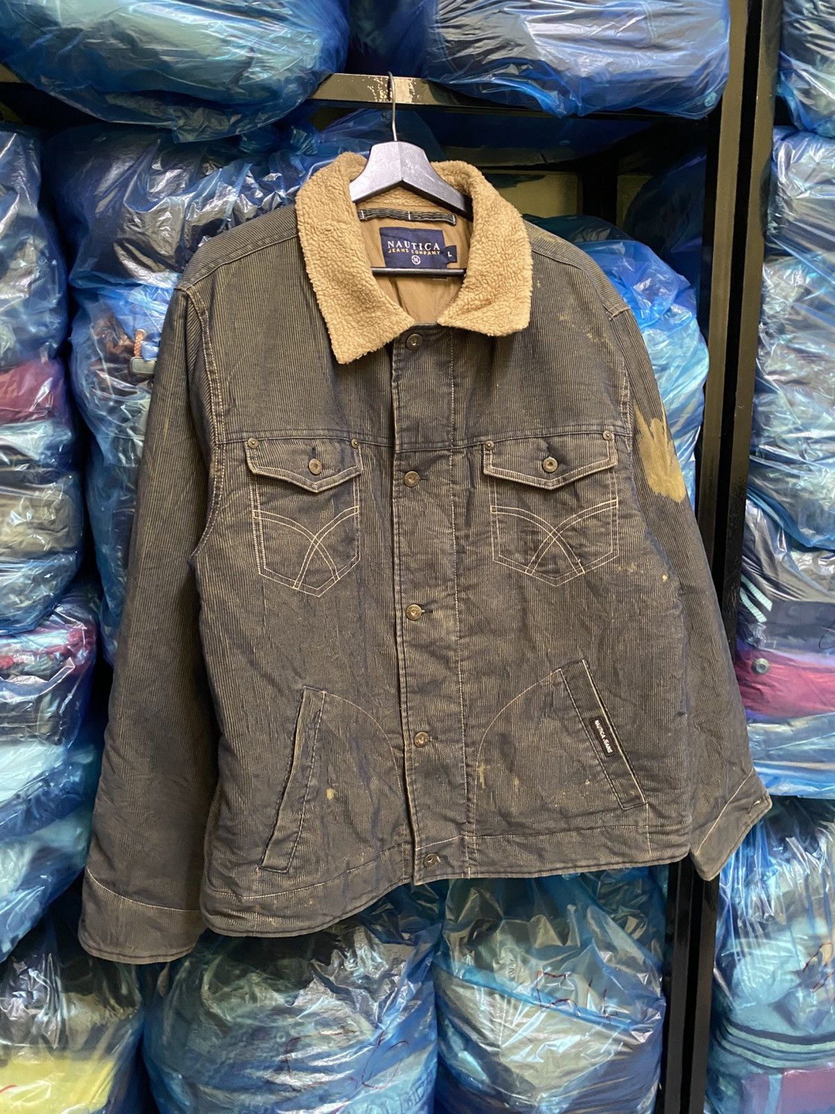 Nautica VINTAGE Y2K NAUTICA CORDUROY JACKET Size US L / EU 52-54 / 3 - 3 Thumbnail