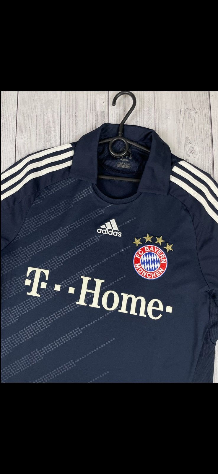 Adidas Vintage adidas Bayern Munich soccer jersey away rare M Size US M / EU 48-50 / 2 - 2 Thumbnail