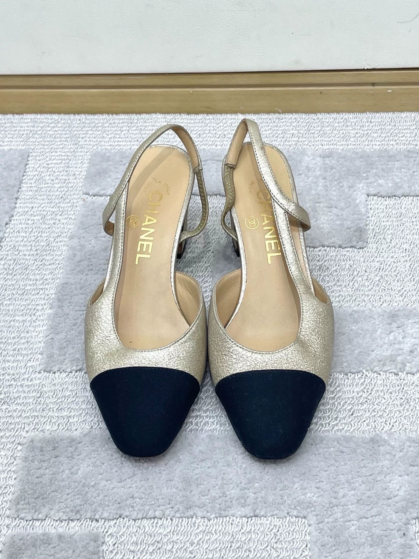 Chanel Chanel Classic Colorblock Chunky Sandals Size US 4.5 / IT 34.5 - 1 Thumbnail