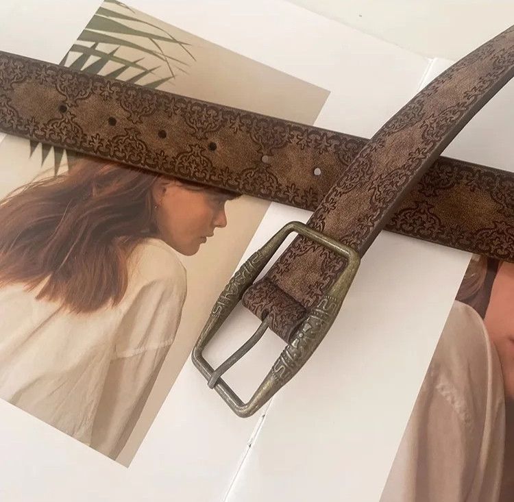 Japanese Brand × Vintage Retro Y2K Printed Pattern Belt Size ONE SIZE - 2 Thumbnail