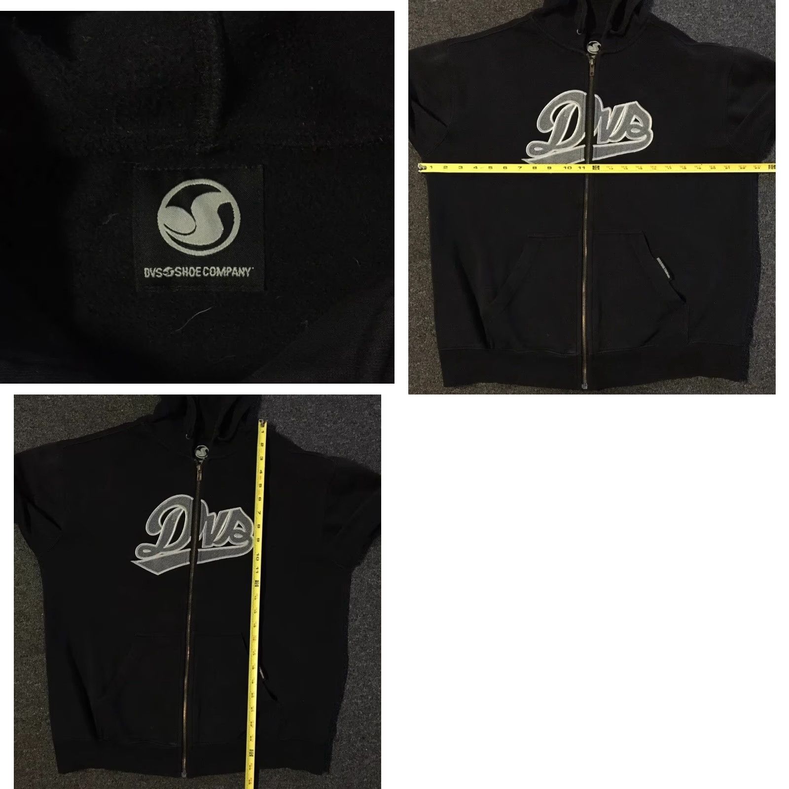 Quiksilver Vtg DVS Faded Distress Zip Hoodie S Skate Surf Grunge Punk Adio Matix Es 90s Y2K Hoodie Zip Men S Black 90s Grunge Punk Skateboard Fans Mens Size US S / EU 44-46 / 1 - 11 Thumbnail