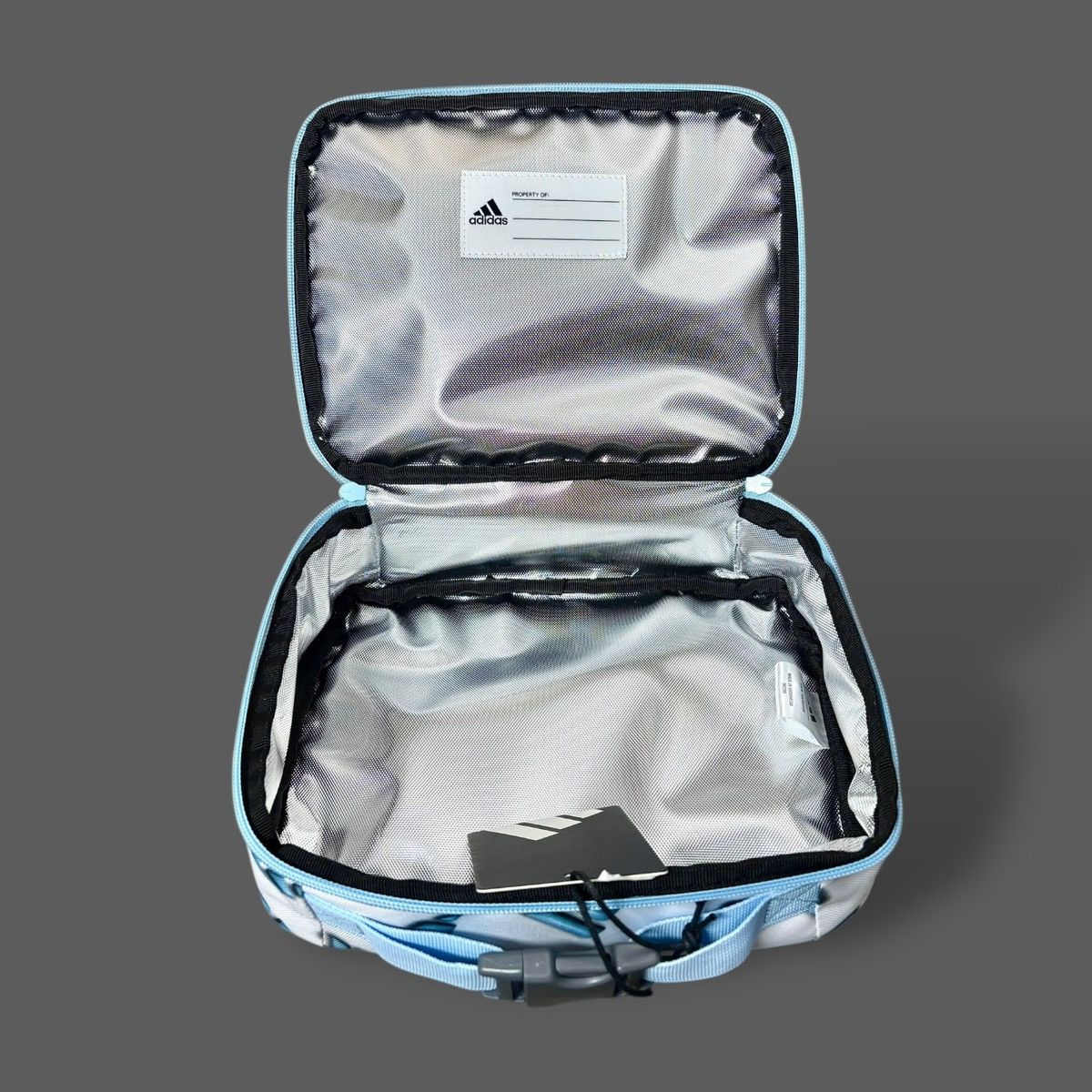 Adidas Adidas Foundation Logo Kids Blue White Lunch Bag Size ONE SIZE - 8 Thumbnail