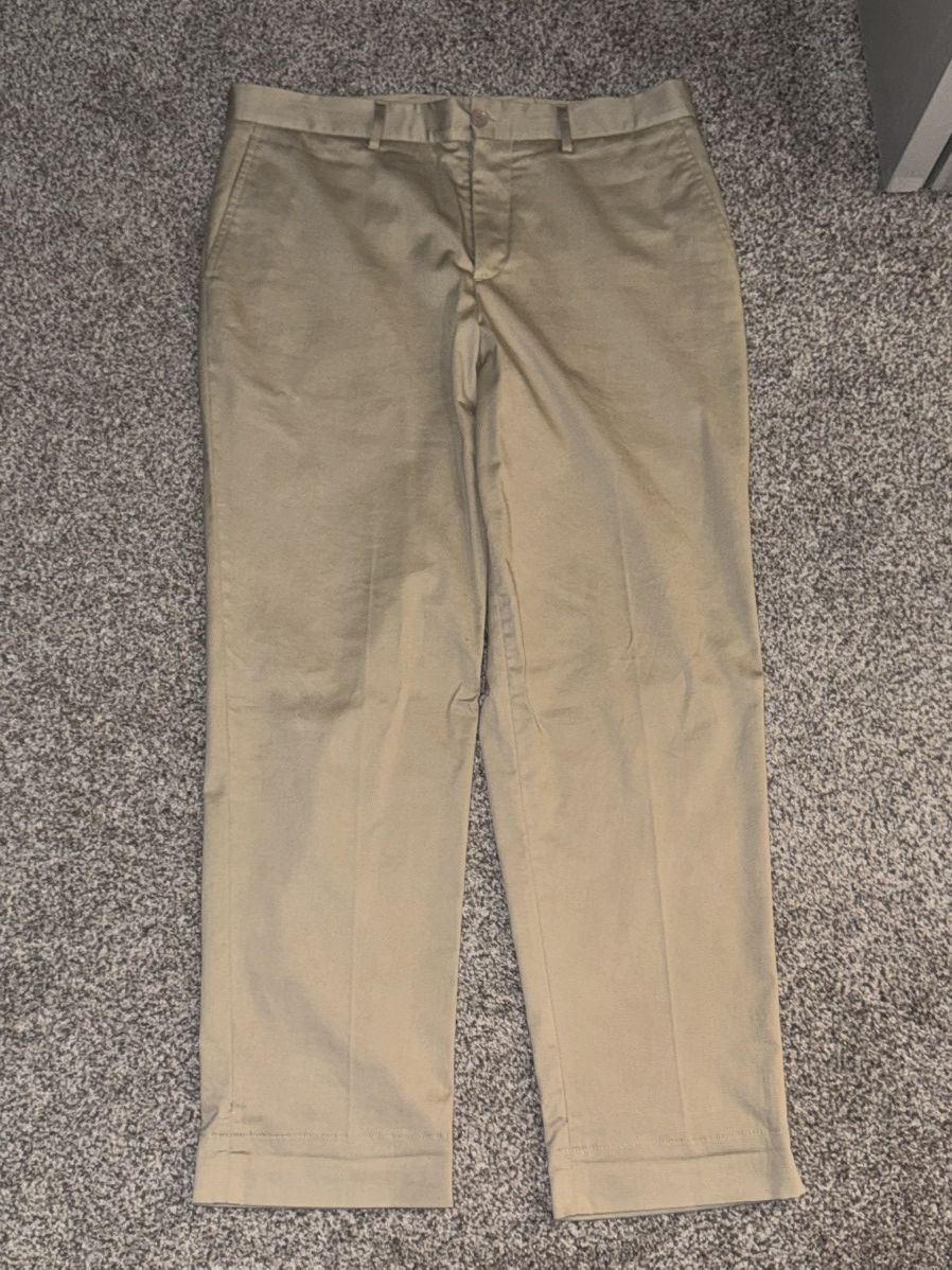 Etro Pleated Khaki Chino