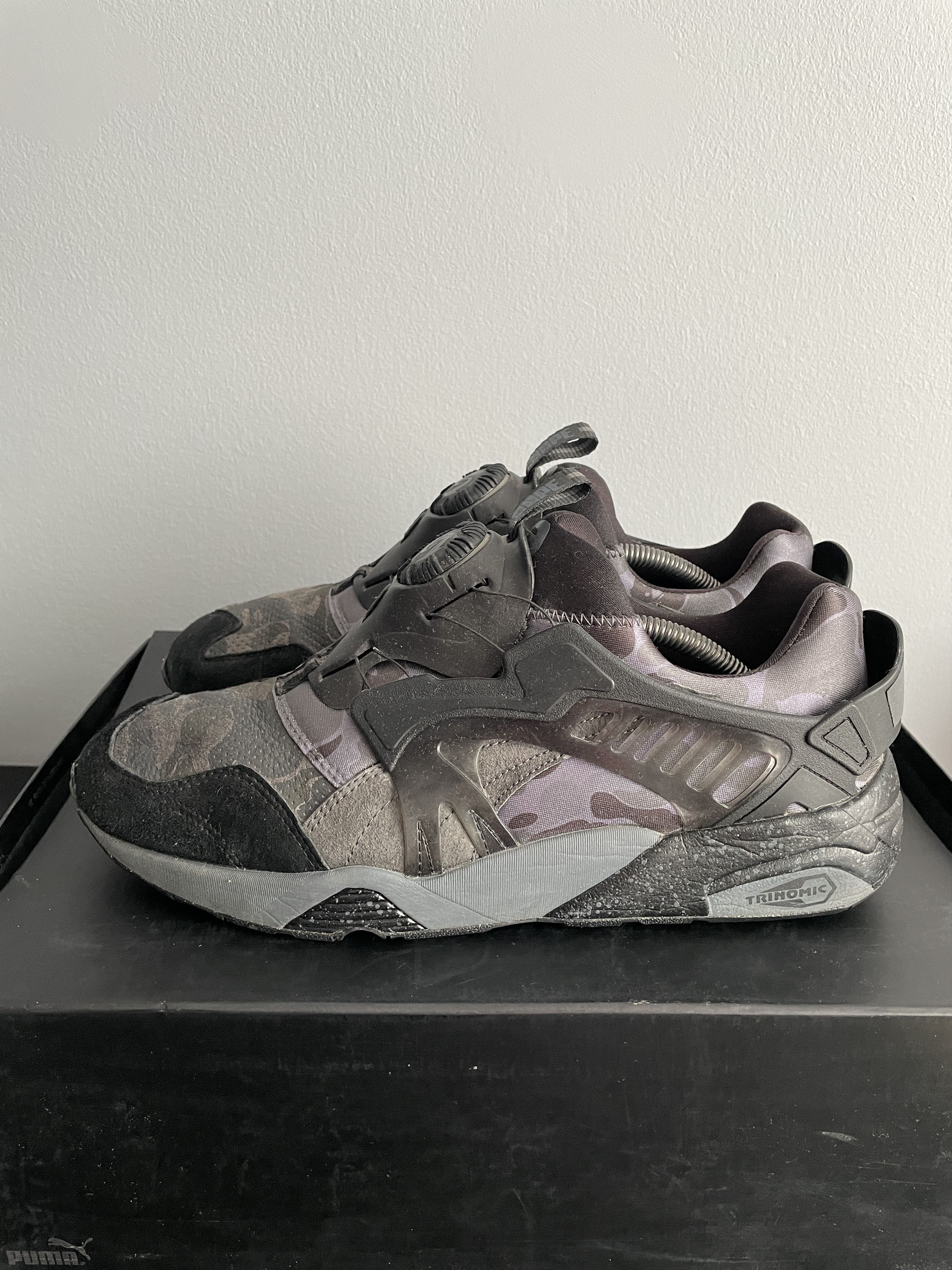 A Bathing Ape x Puma Disc Blaze Puma Black Camo BAPE