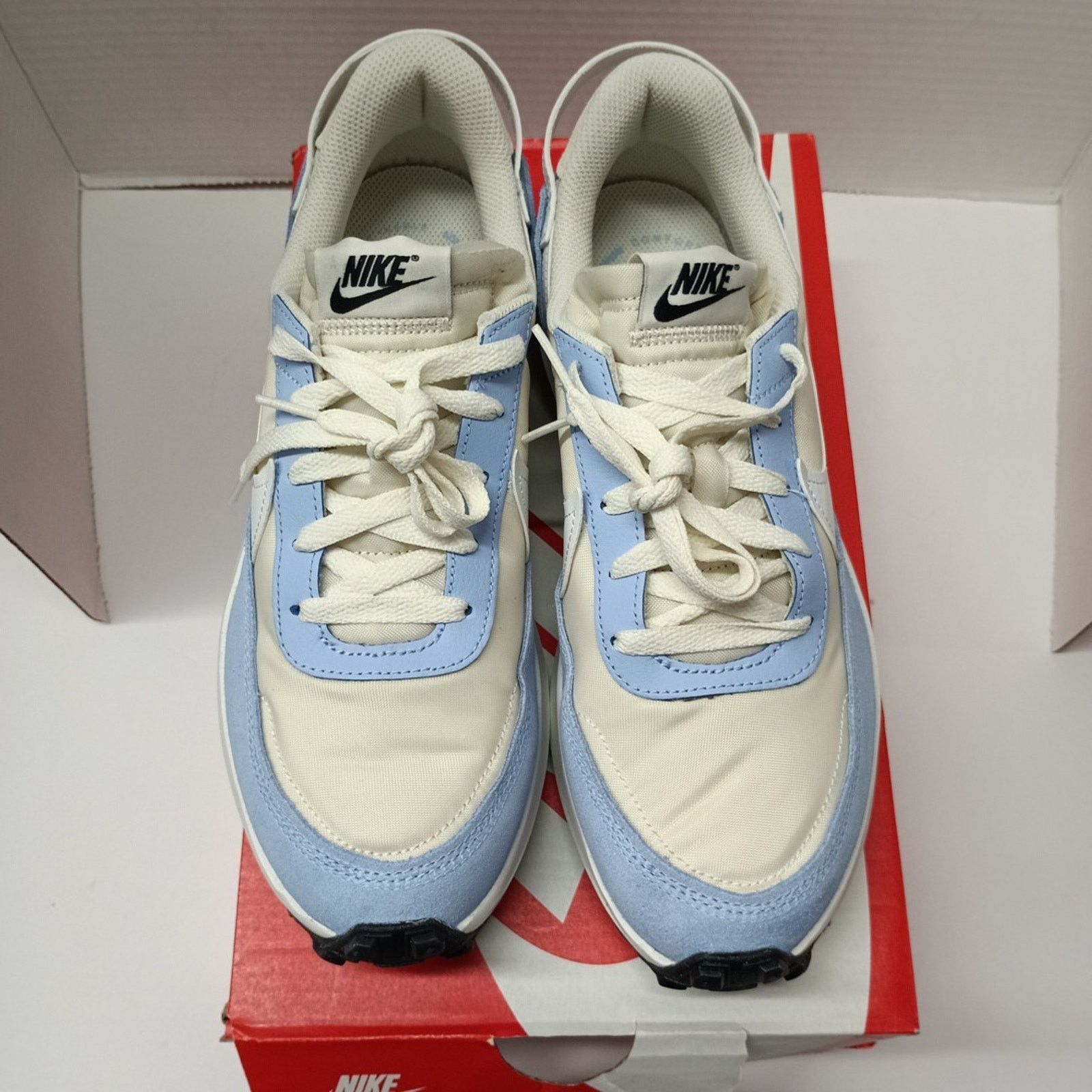 Nike Nike Waffle Debut Women's Size 9 Soft Pearl White Blue Size US 9 / IT 39 - 3 Thumbnail