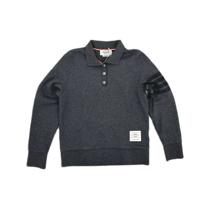 Thom Browne Thom Browne Women's Solid Grey Casual Sweater -2507 Size M / US 6-8 / IT 42-44 - 8 Thumbnail
