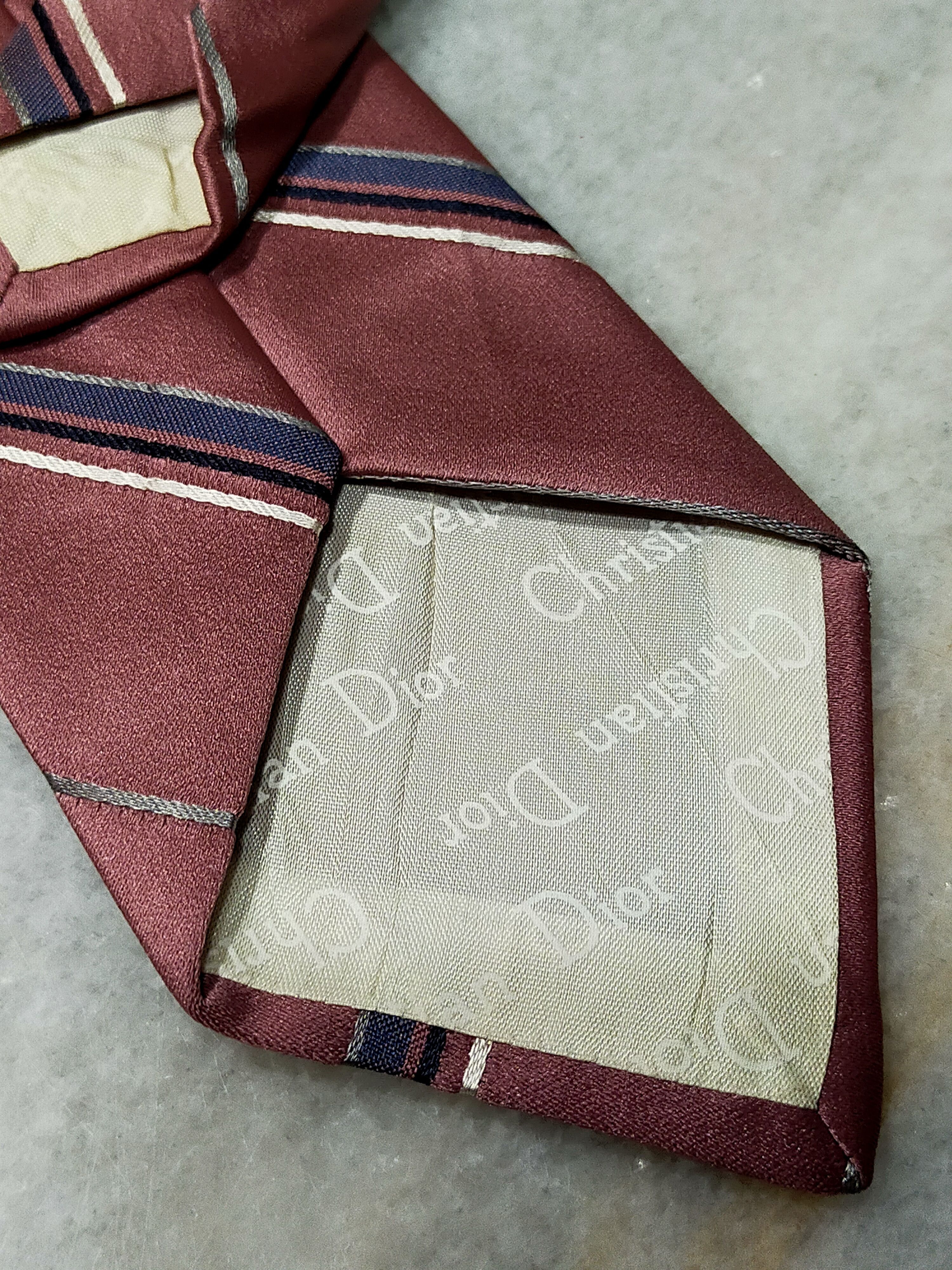 Christian Dior Monsieur × Designer CHRISTIAN DIOR MONSIEUR LUXURY PEACH SILK TIE Size ONE SIZE - 6 Thumbnail