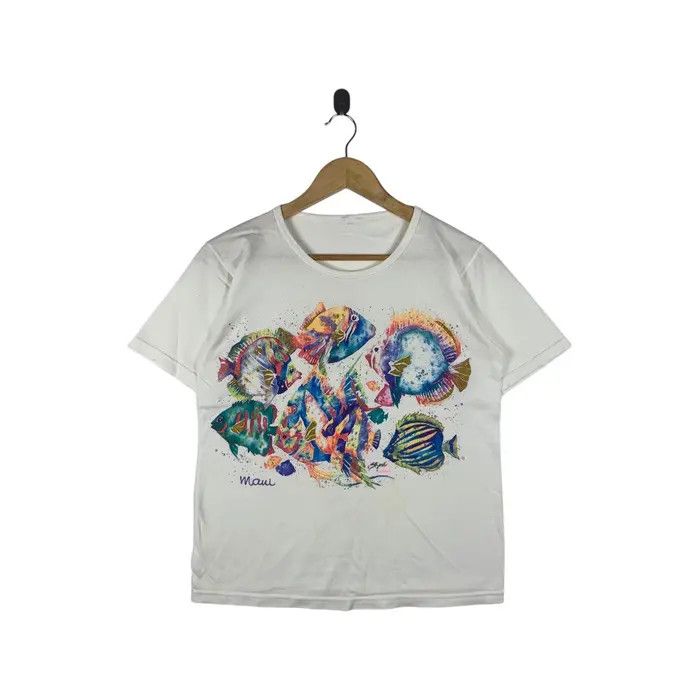 Vintage Vintage MAUI HAWAII FISH Sun Tees Artwork Illustration Size S / US 4 / IT 40 - 1 Thumbnail