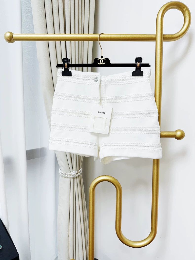 Chanel 24M Beach Series White Shorts