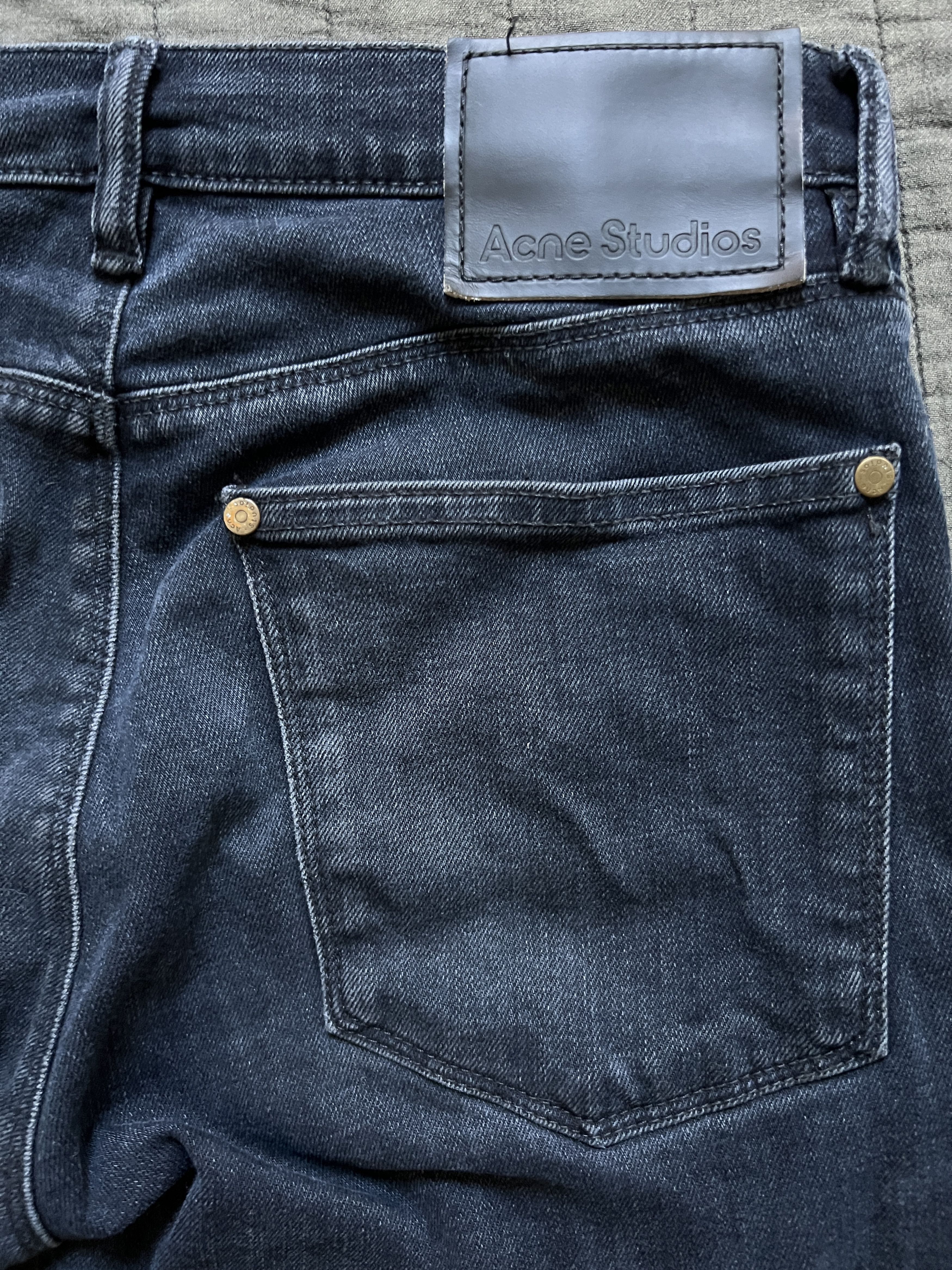 Acne Studios Max Blue Black Jeans Size US 28 / EU 44 - 9 Thumbnail