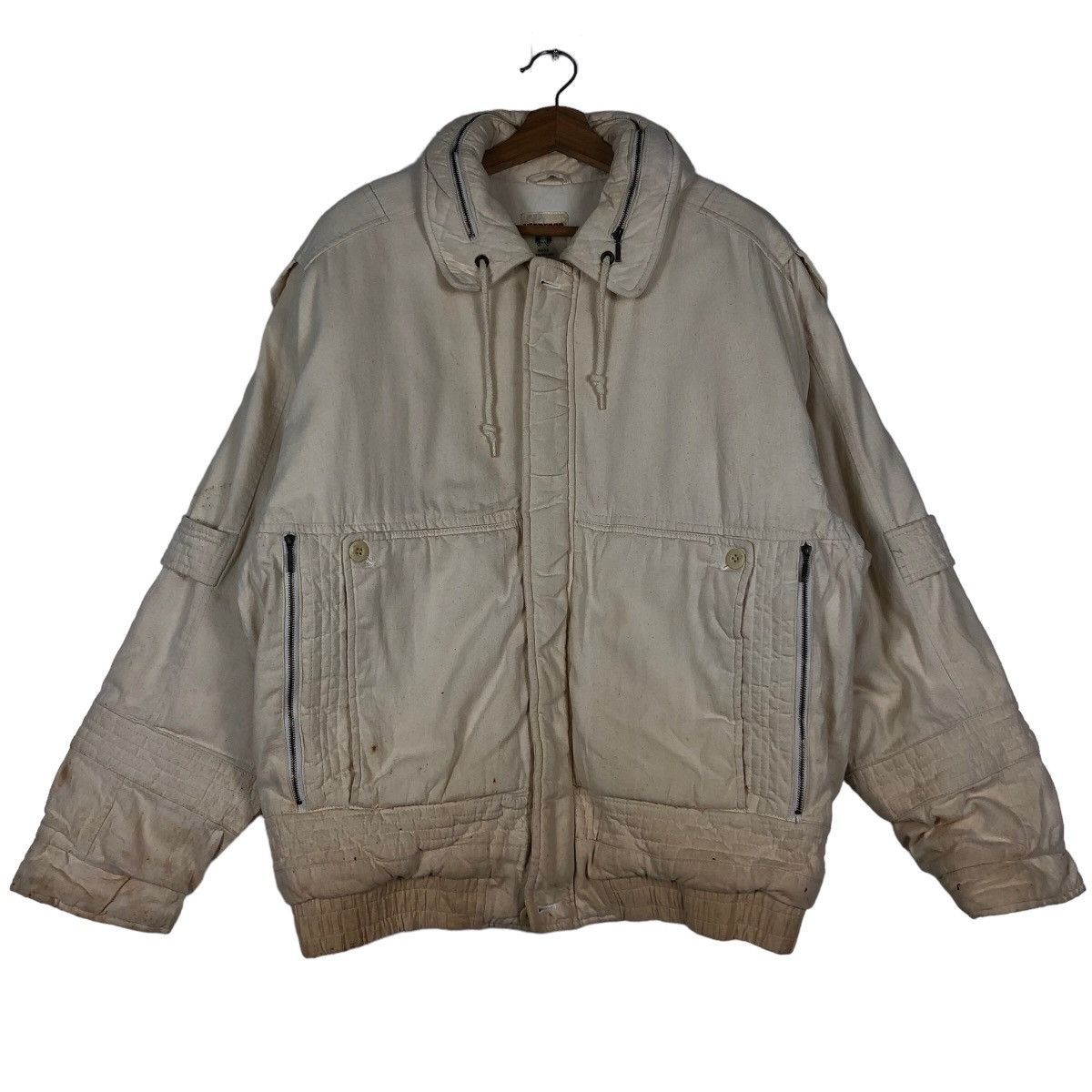 Japanese Brand 90s Vintage Bomber Jacket Parachute Bondage Design Mcgregor Size US M / EU 48-50 / 2 - 1 Thumbnail