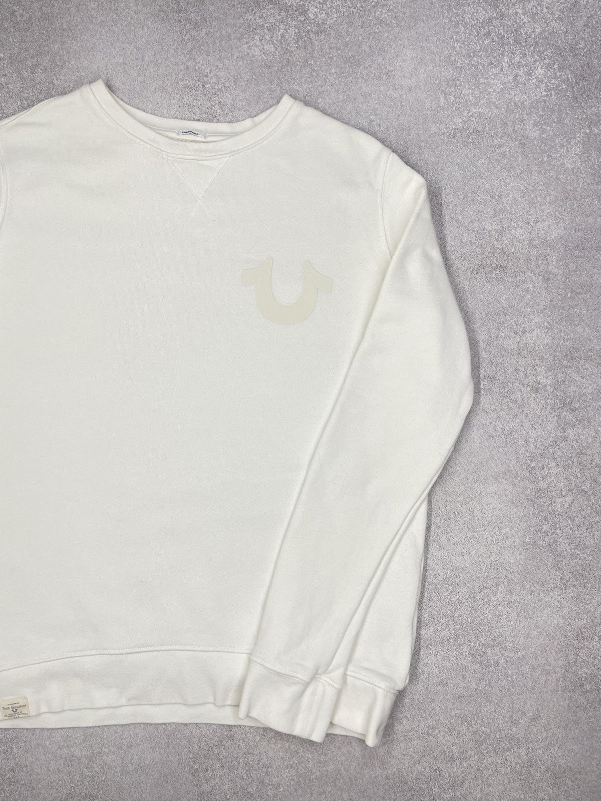True Religion Mens True Religion Crewneck Sweatshirt White Y2K Size US M / EU 48-50 / 2 - 3 Thumbnail