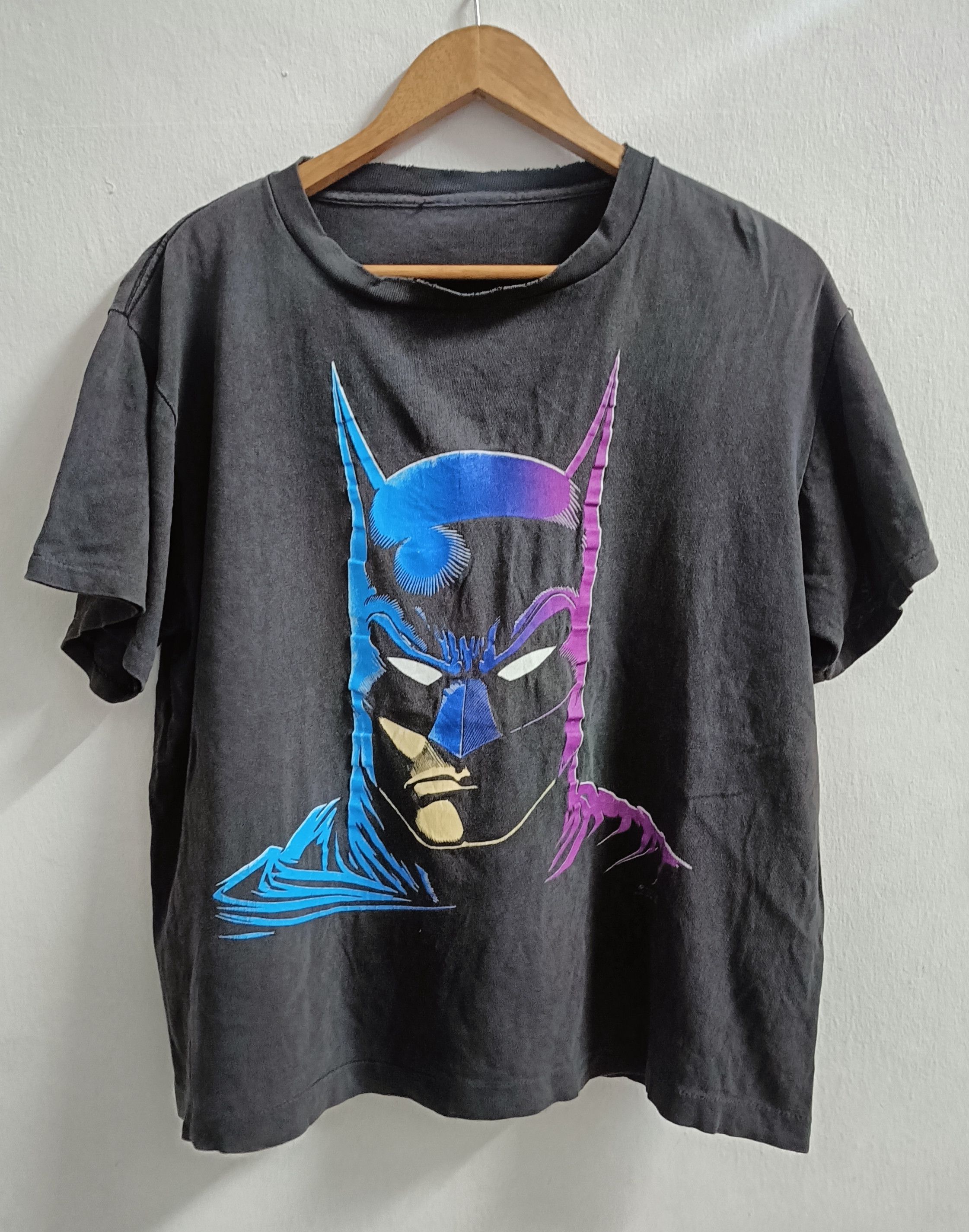 DC Comics × Vintage 🔥🔥Rare Distressed Vintage 80s Batman Tee Size US L / EU 52-54 / 3 - 1 Thumbnail